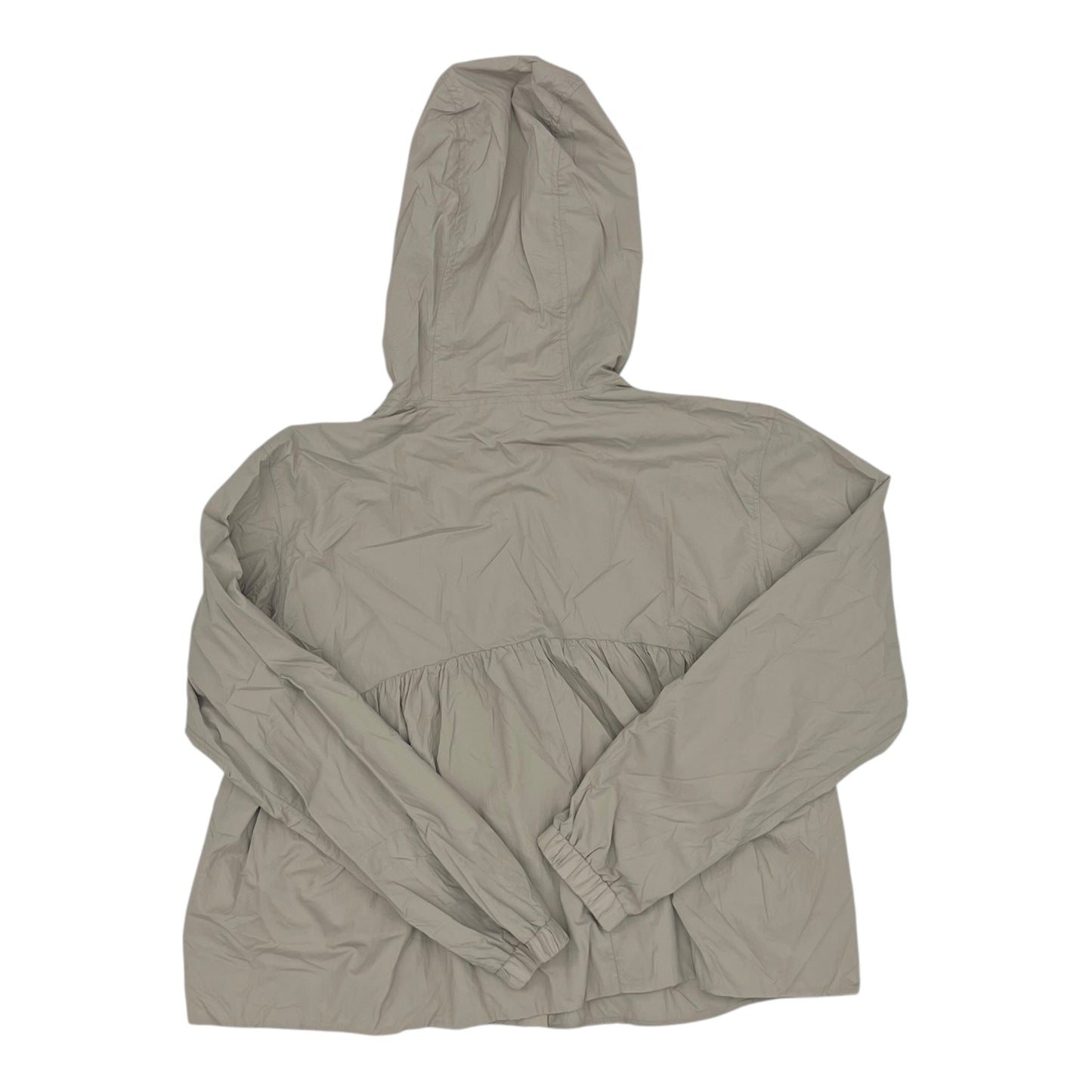 Jacket Windbreaker By Yogalicious In Tan, Size:M