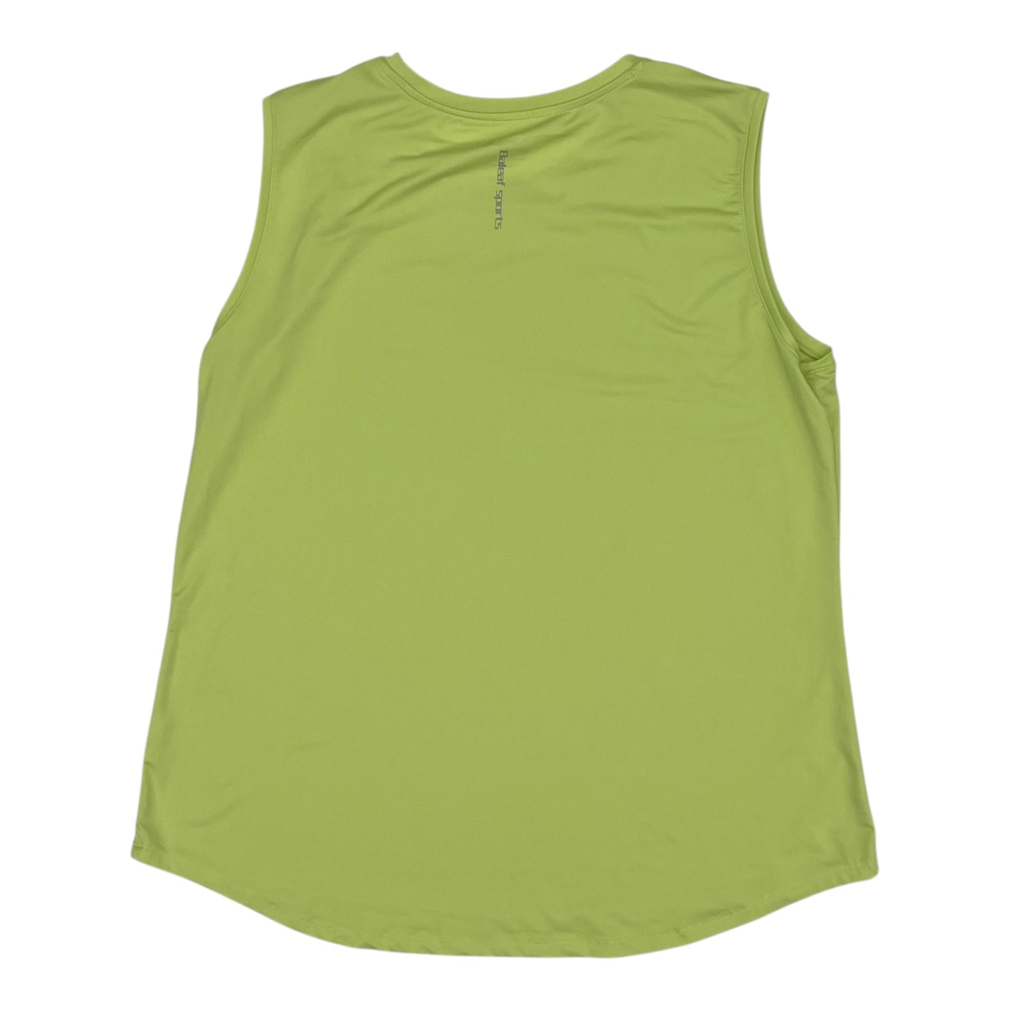 Athletic Tank Top By Clothes Mentor In Green, Size:Xl