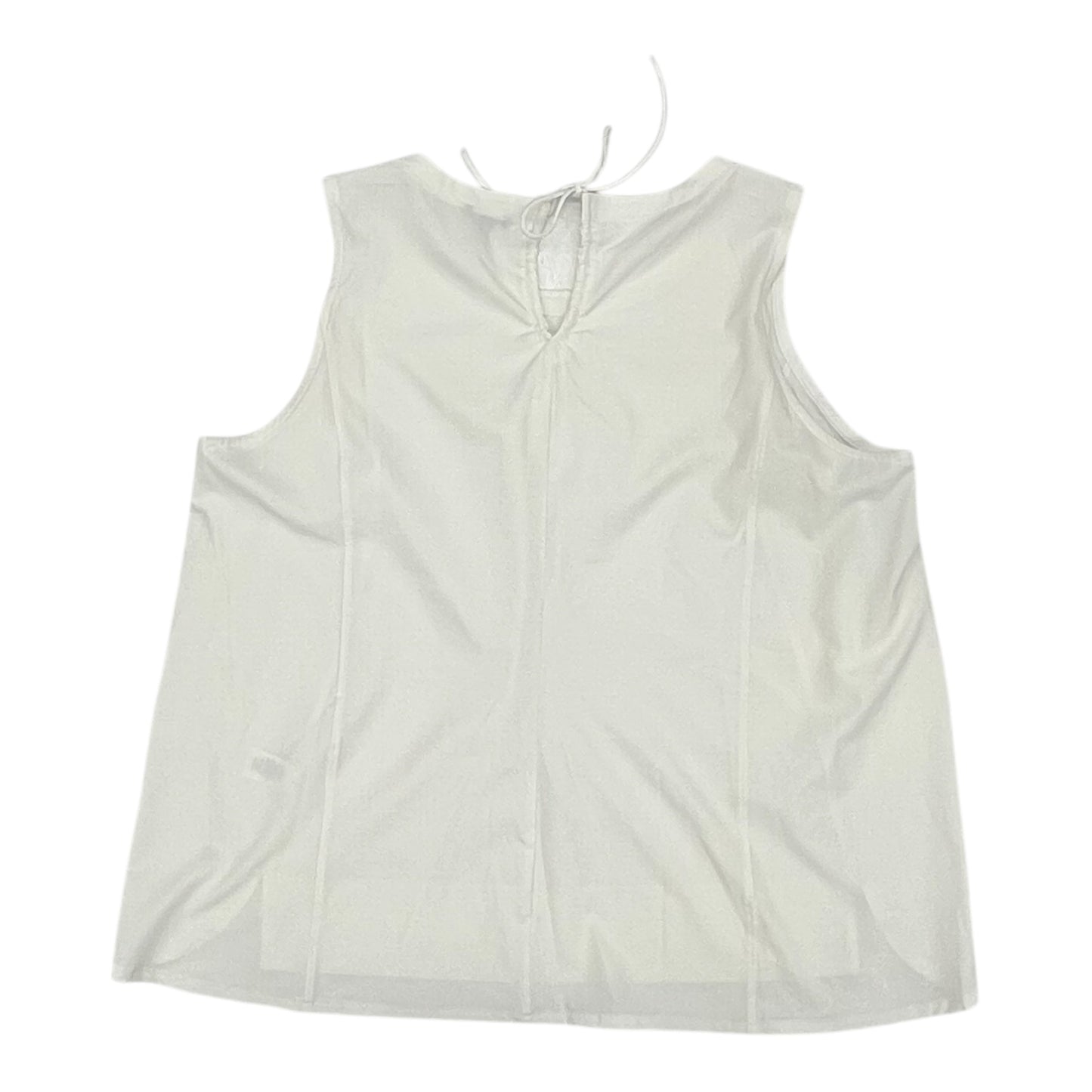 Athletic Tank Top By Talbots In White, Size:2X