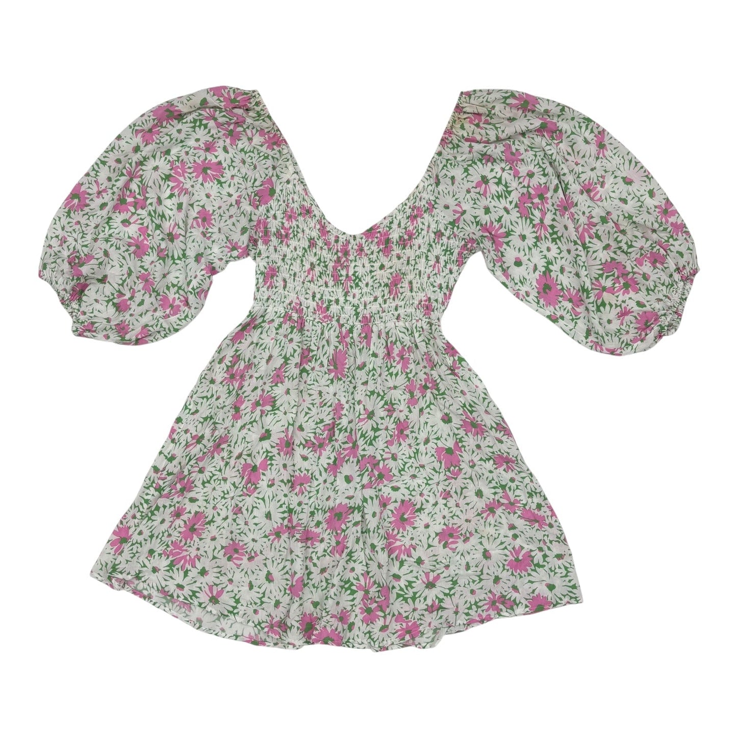 Dress Casual Short By Chaser In Green & Pink, Size:S