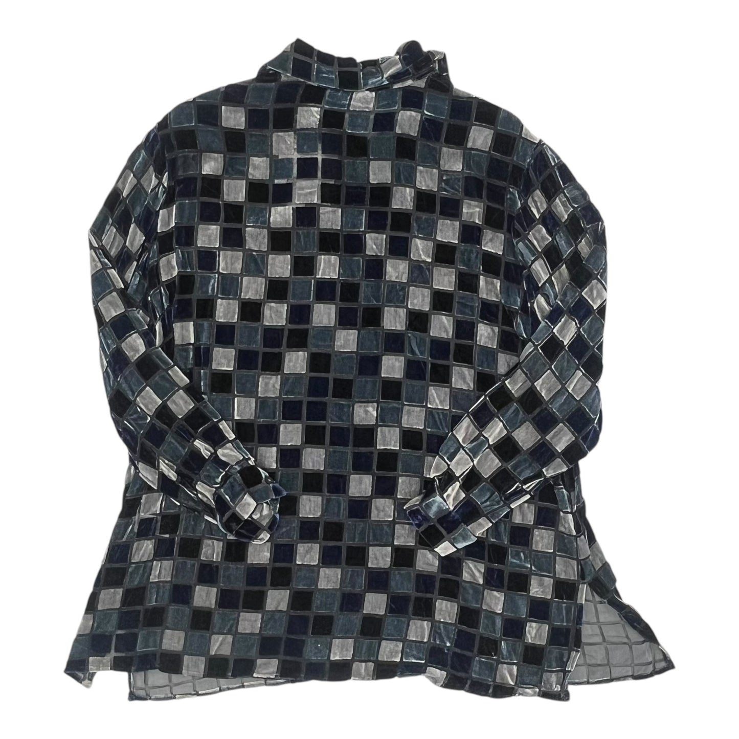 Blouse Ls By Clothes Mentor In Grey, Size:2X