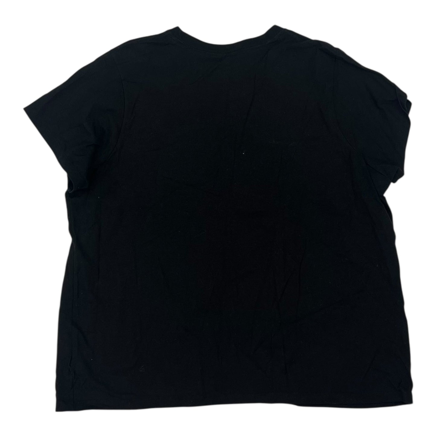 ATHLETIC TOP SS by CHAMPION in BLACK, Size:2X