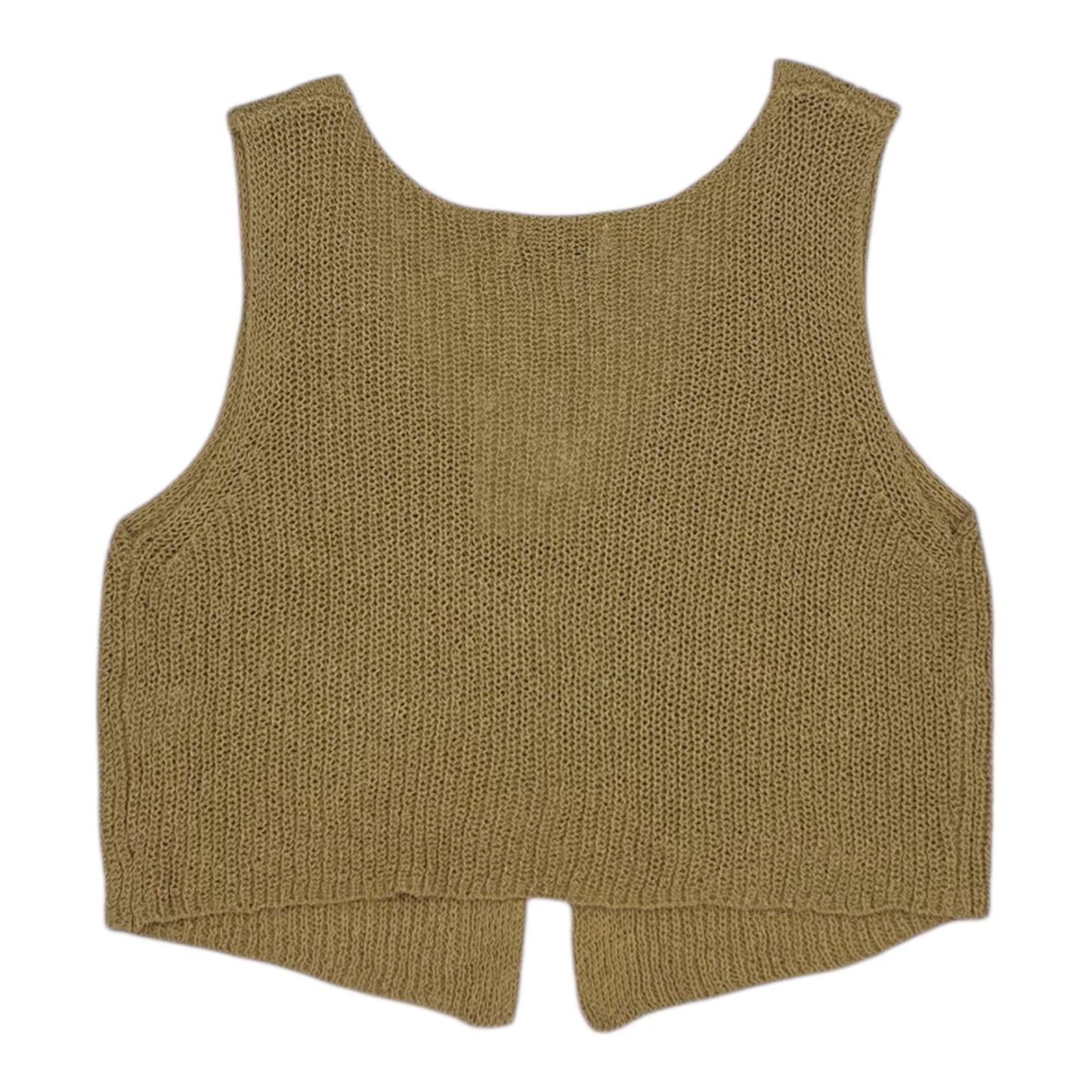 Vest Sweater By Workshop In Brown, Size:L