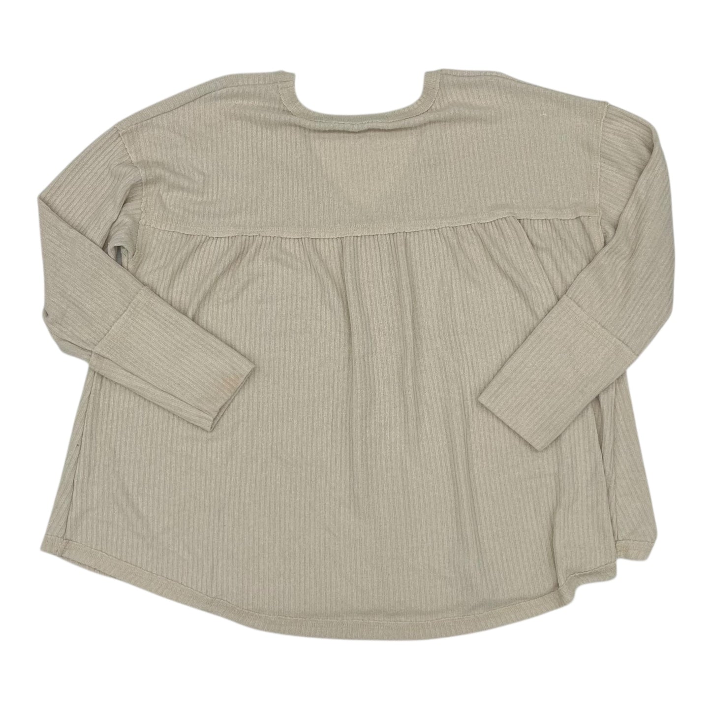 Blouse Ls By Altard State In Tan, Size:Xl