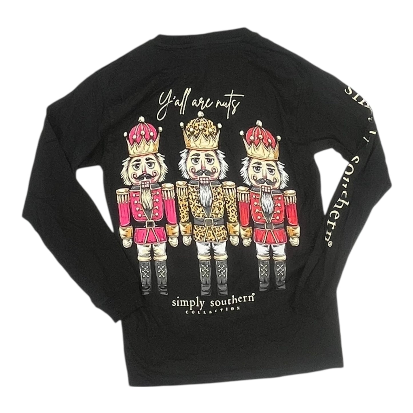 Top Ls By Simply Southern In Black, Size:Xs