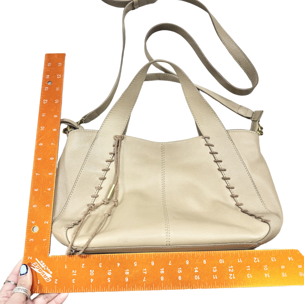 Crossbody Leather By Lucky Brand Size: Medium