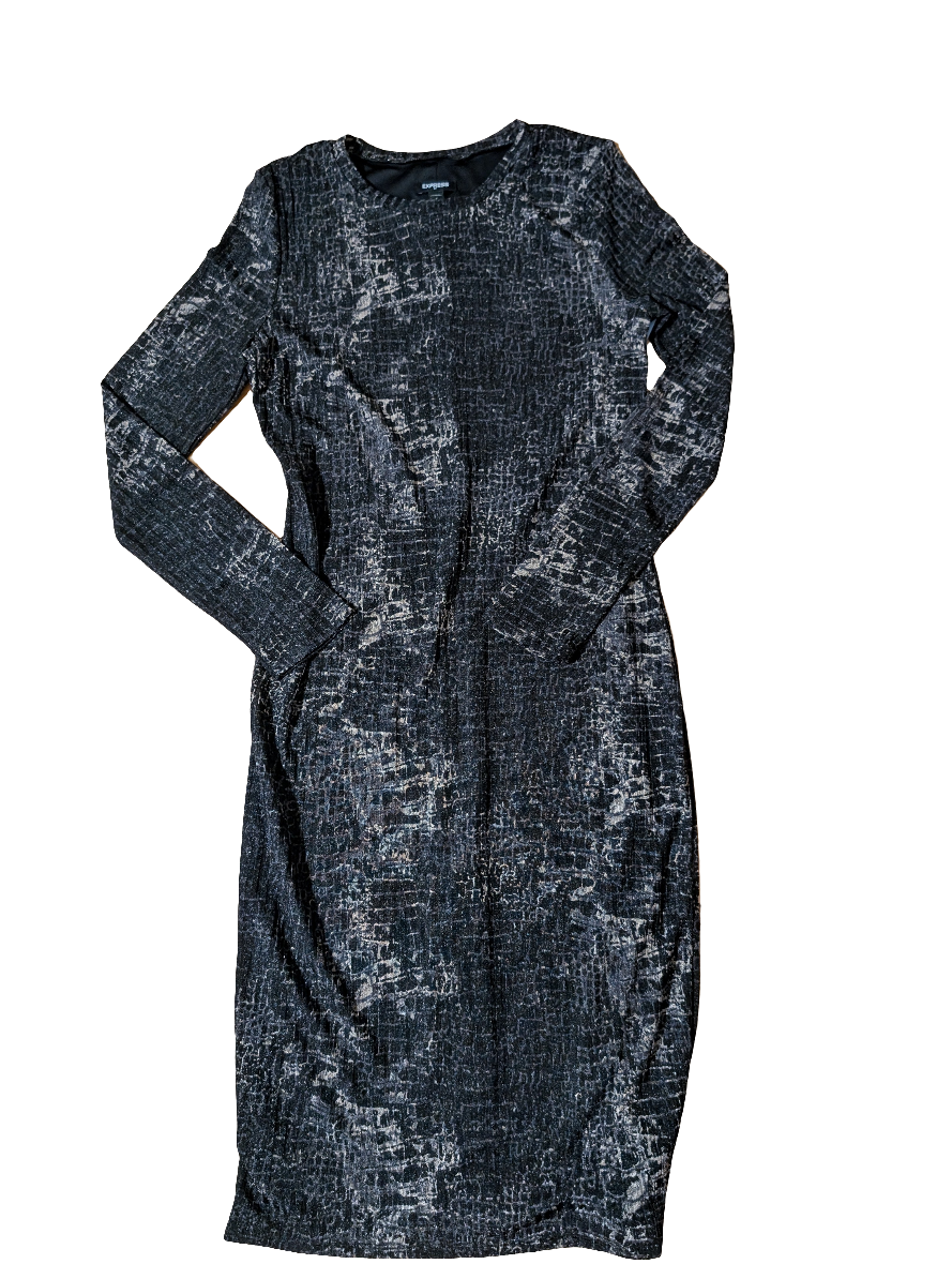 express short cocktail dresses Dress Party Short By Express In Blue & Grey, Size: S