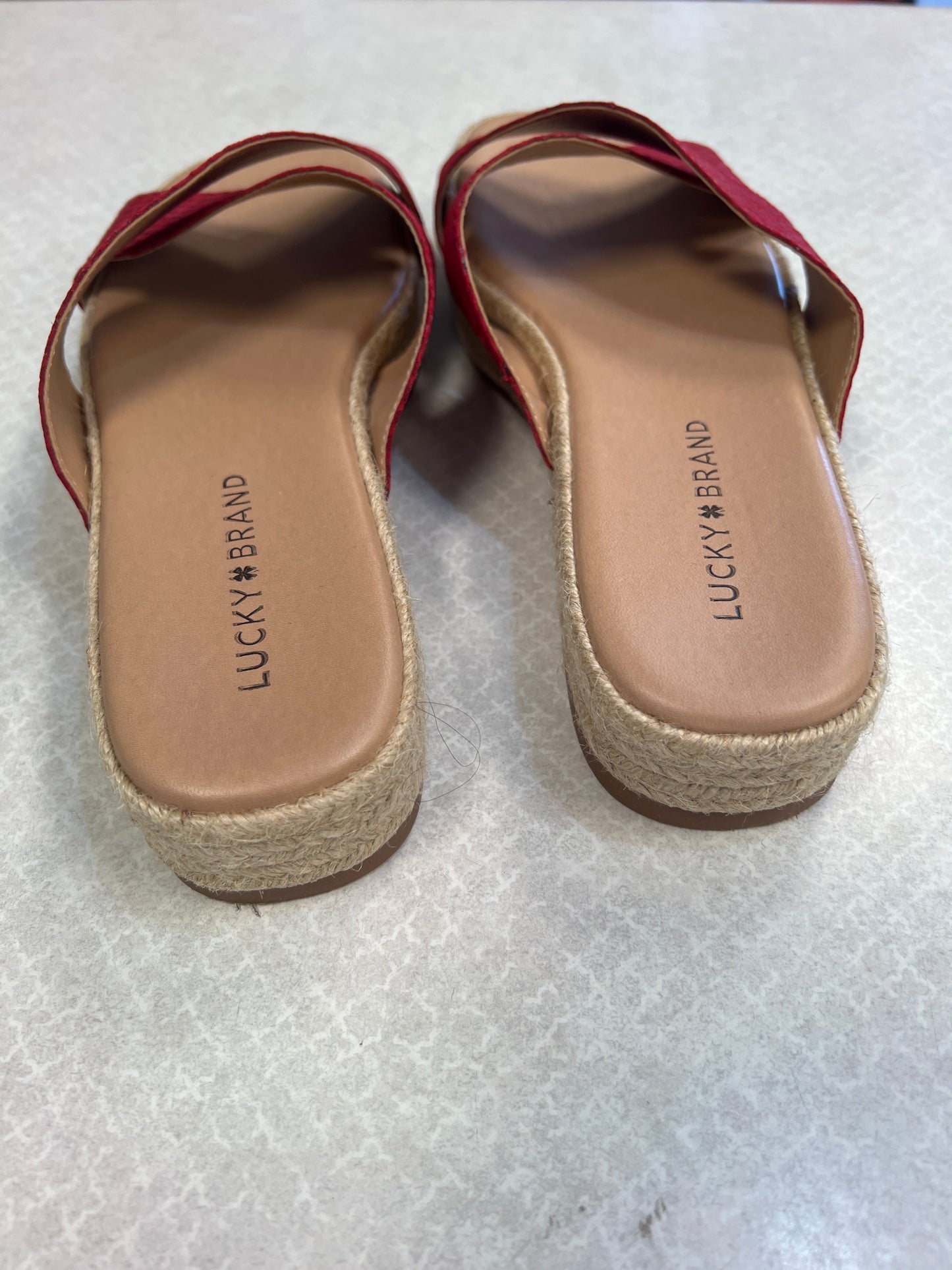Sandals Heels Block By Lucky Brand Size: 8.5