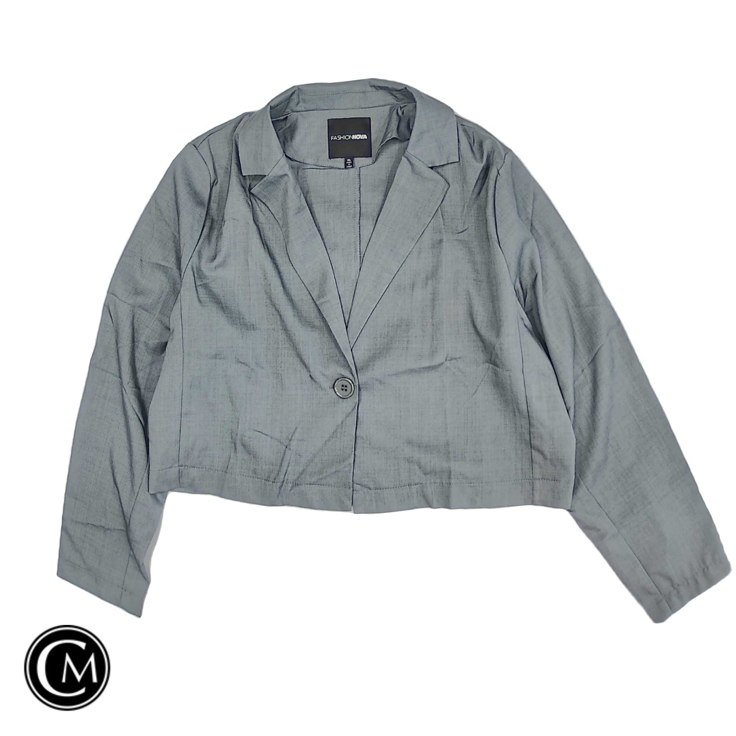 Blazer By Fashion Nova In Grey, Size: Xl