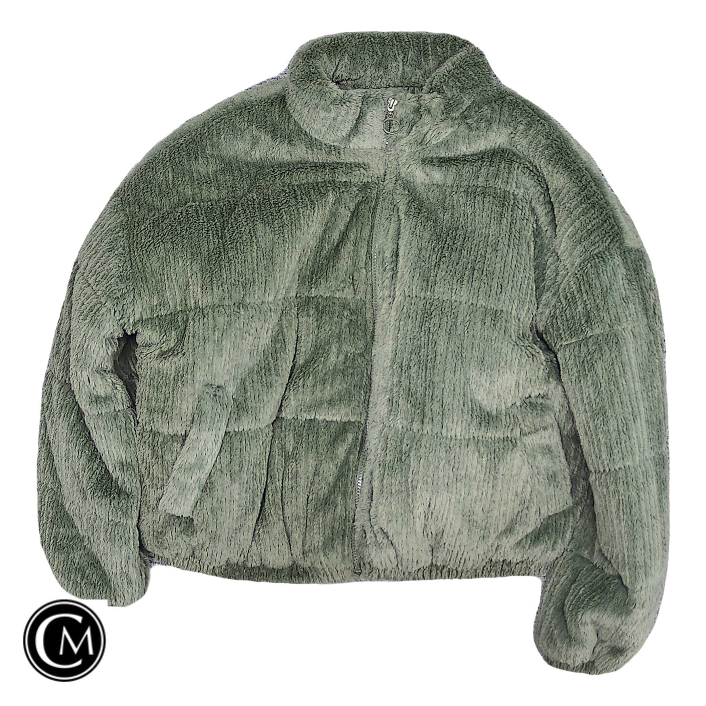 Jacket Puffer & Quilted By Wild Fable In Green, Size: Xxl