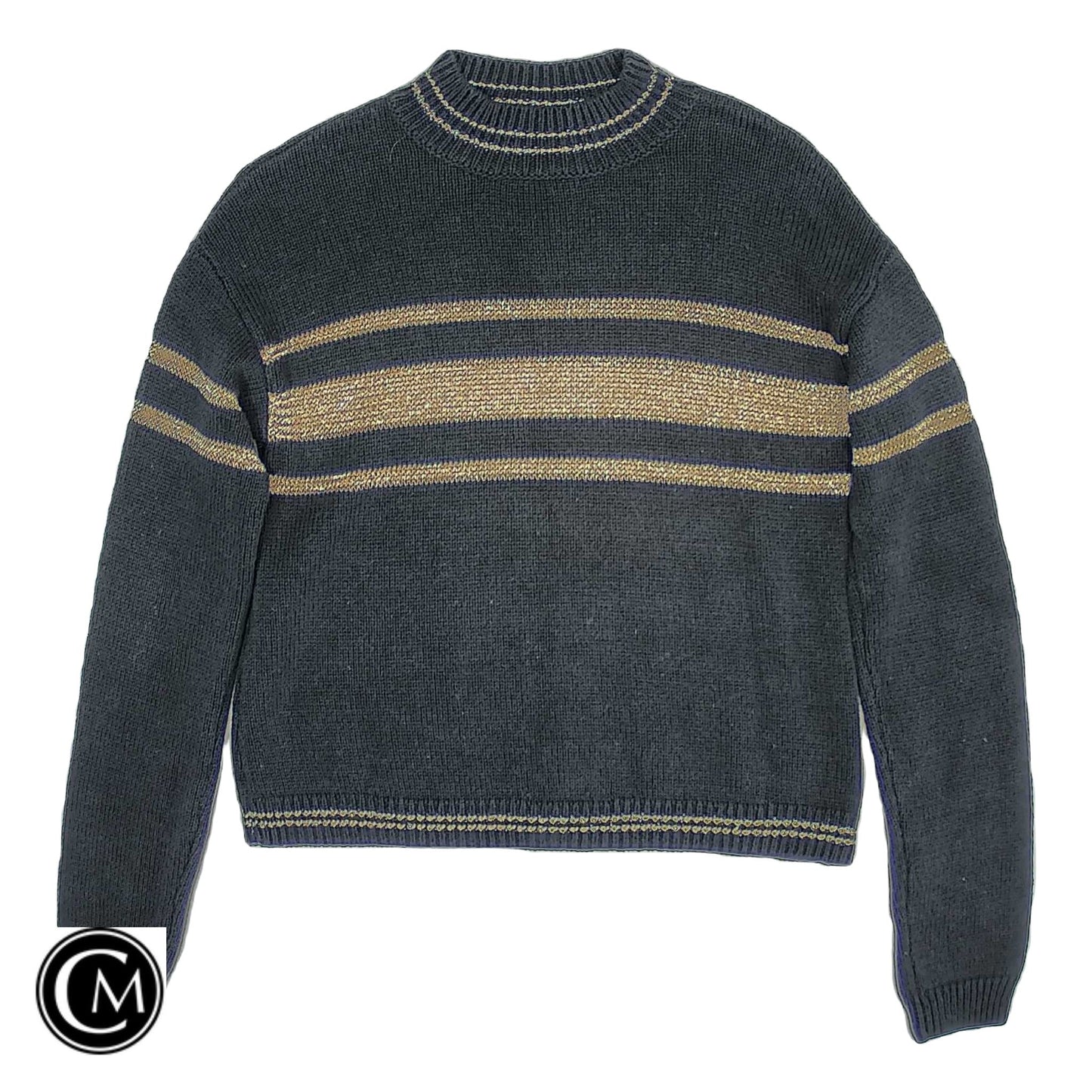 Sweater By Show Me Your Mumu In Black & Gold, Size: Xs