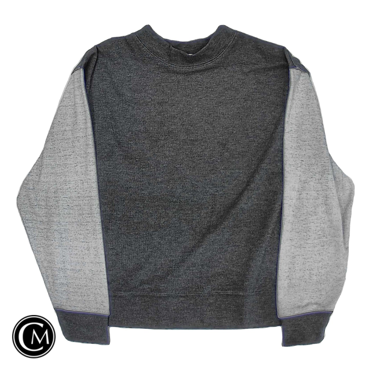 Sweatshirt Crewneck By Cmc In Black & Grey, Size: L