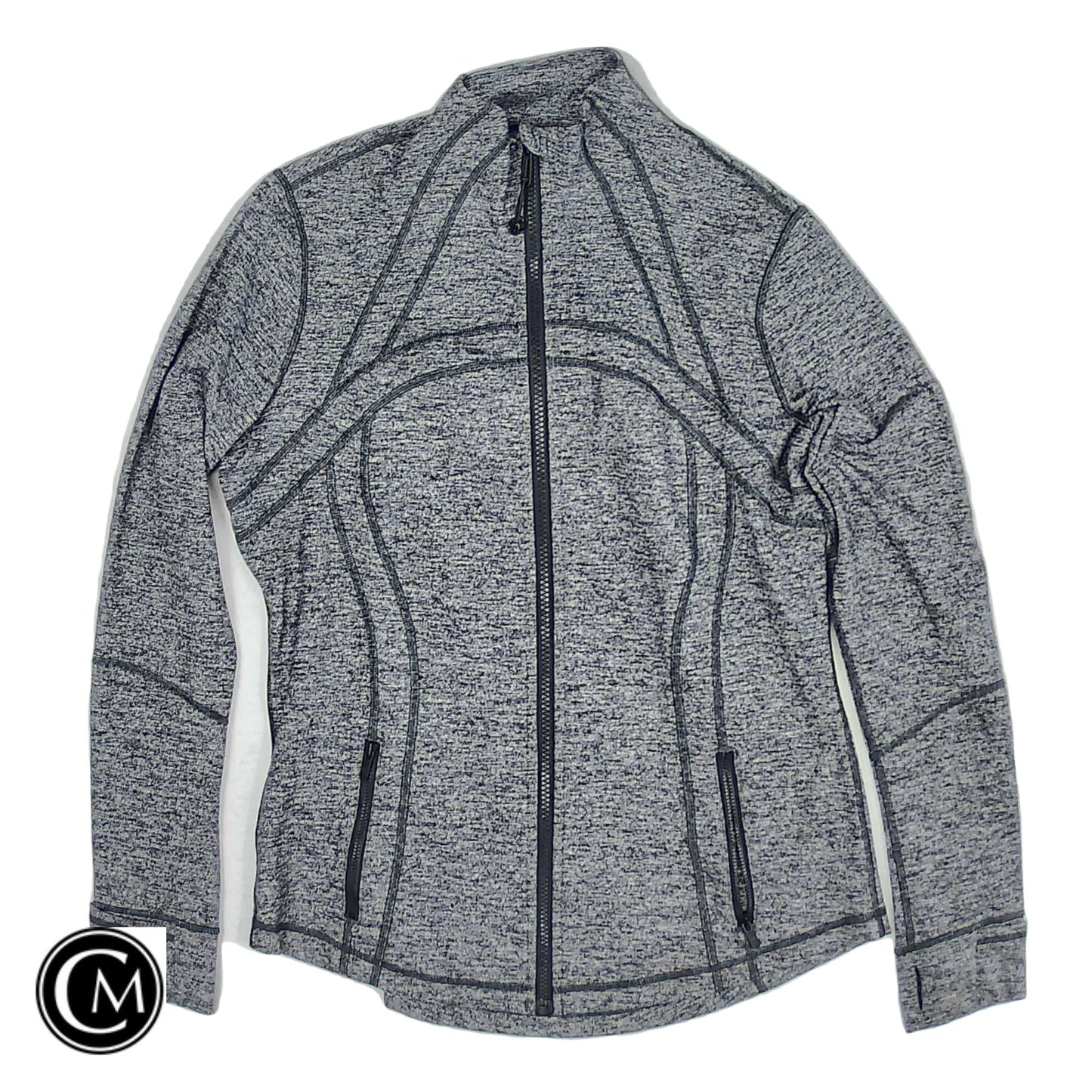 Athletic Jacket By Lululemon In Grey, Size: 12