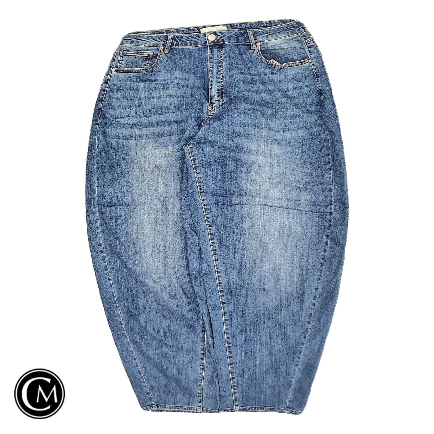 Jeans Straight By Cato In Blue Denim, Size: 18