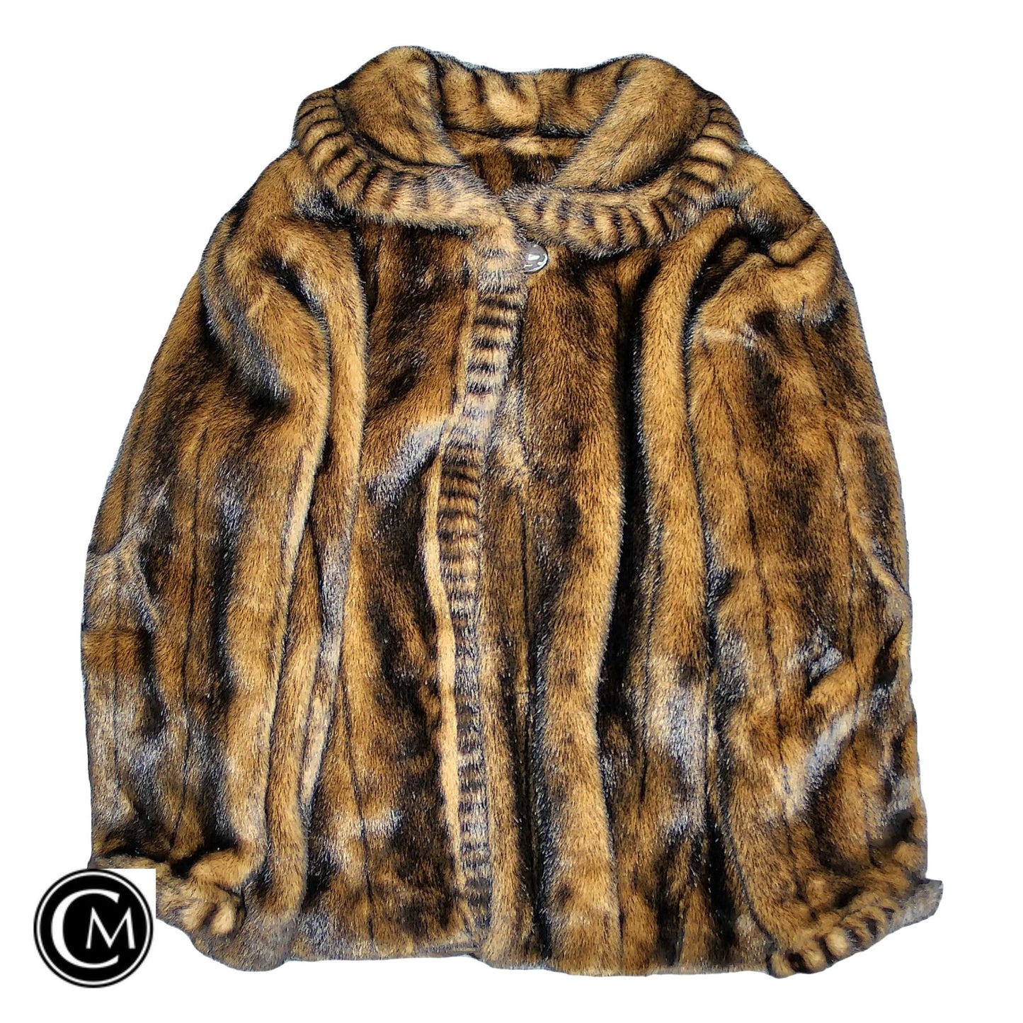 Coat Faux Fur & Sherpa By Dennis Basso Qvc In Brown, Size: Xl