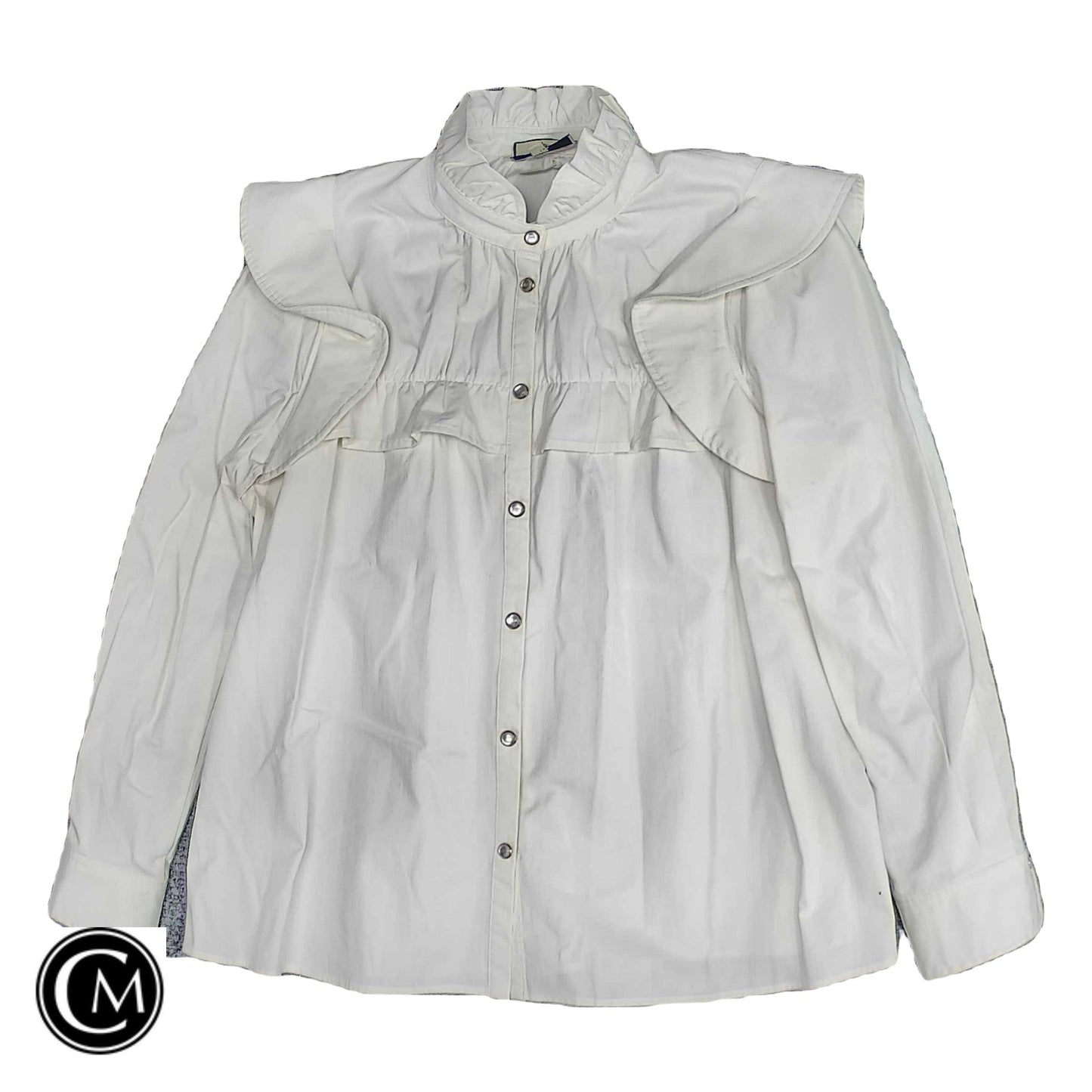 Blouse Ls By Tuckernuck In Ivory, Size: Xl