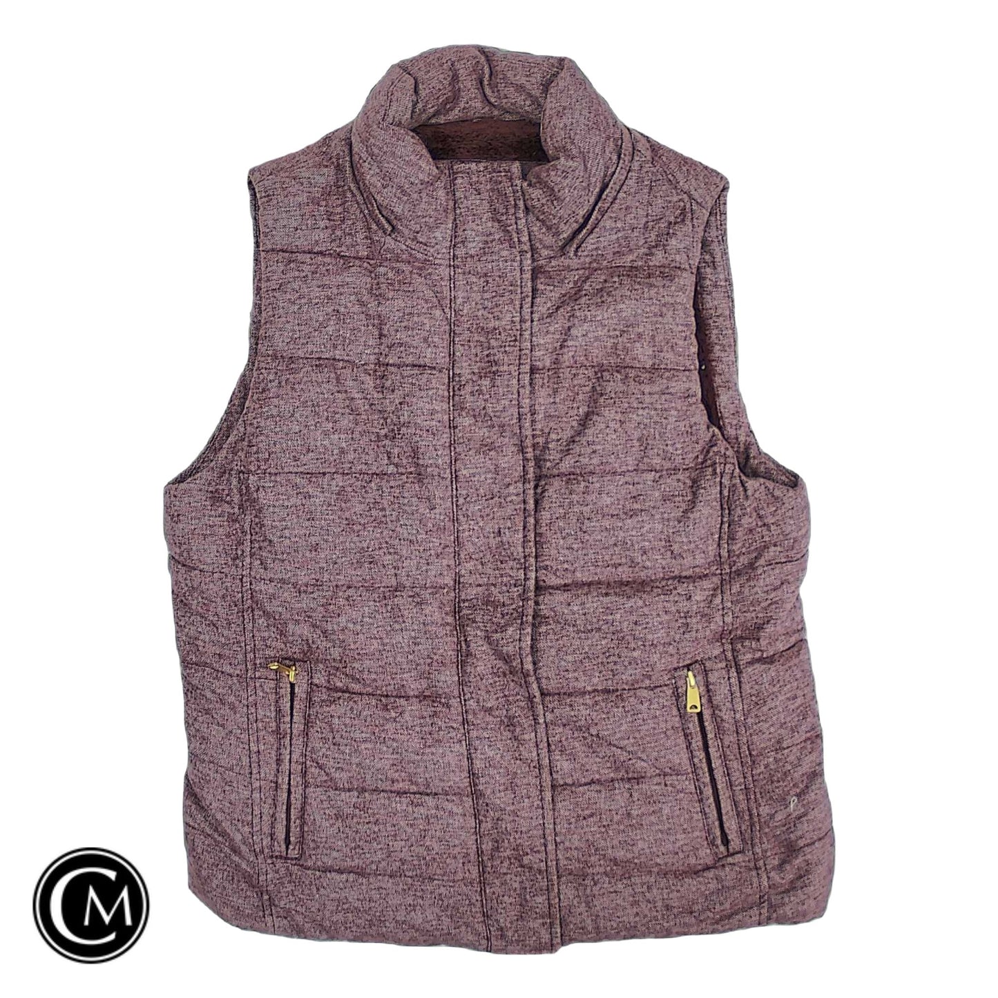 Vest Puffer & Quilted By Banana Republic In Maroon, Size: M