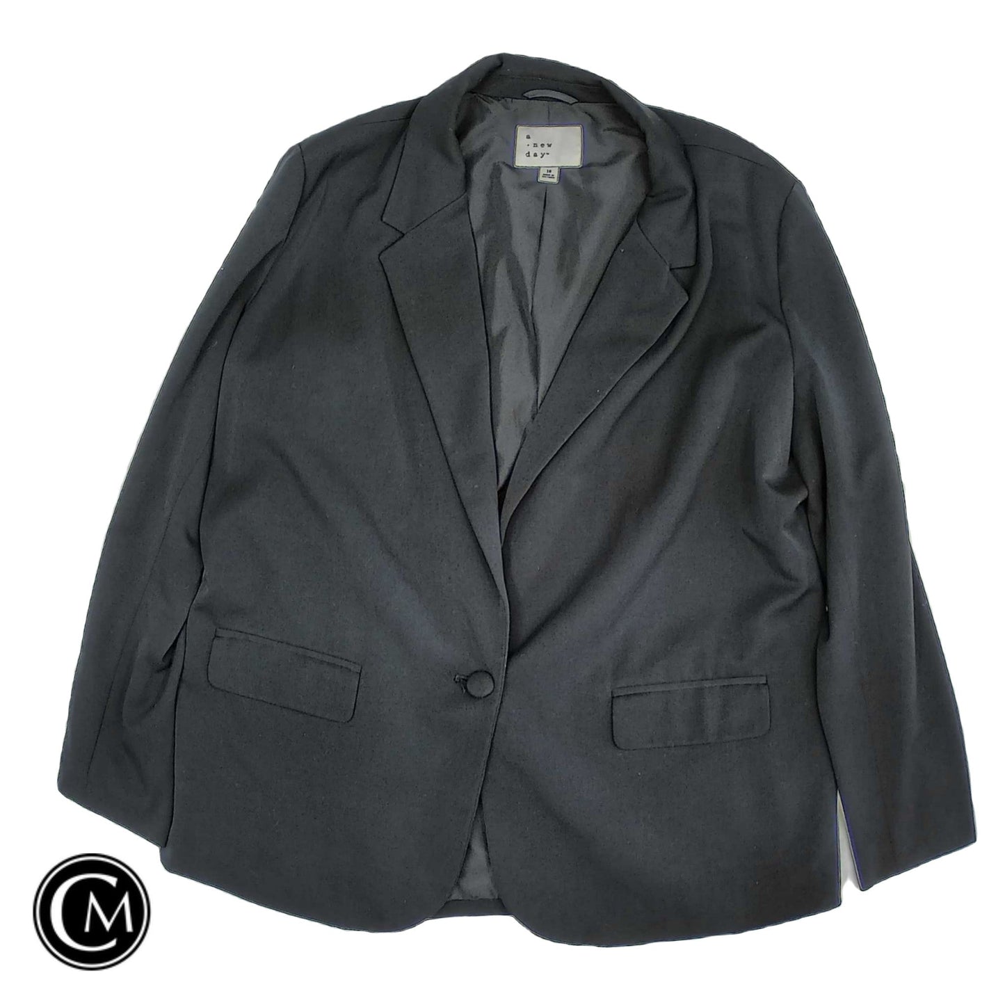 Blazer By A New Day In Black, Size: 18