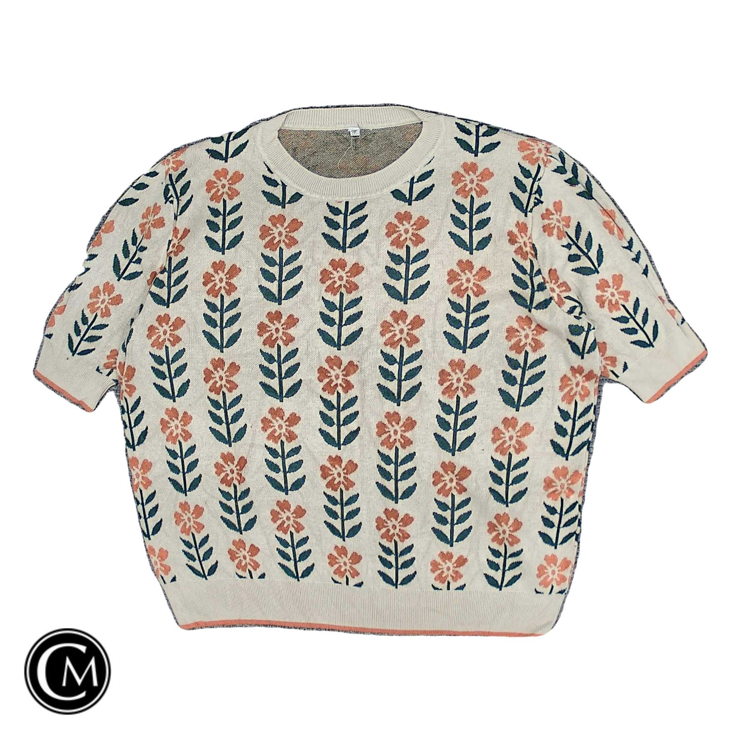 Sweater Ss By Cmf In Beige, Size: 2x