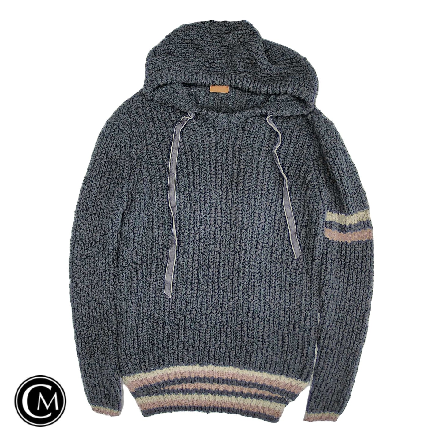 Sweatshirt Hoodie By Pol In Grey, Size: M image 1