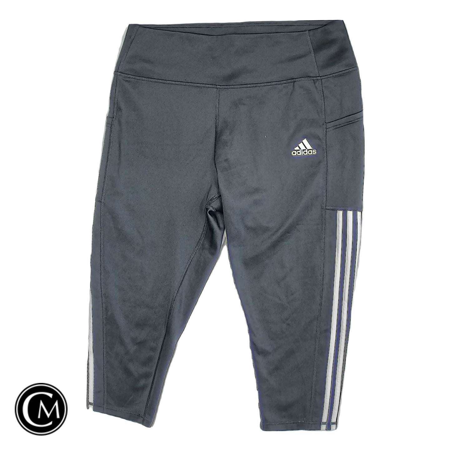 Athletic Leggings Capris By Adidas In Black, Size: Xl