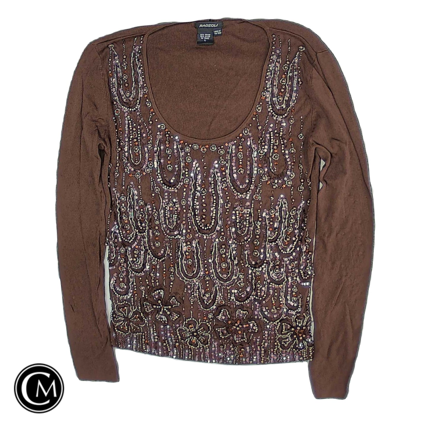 Top Ls By Radzoli In Brown, Size: L