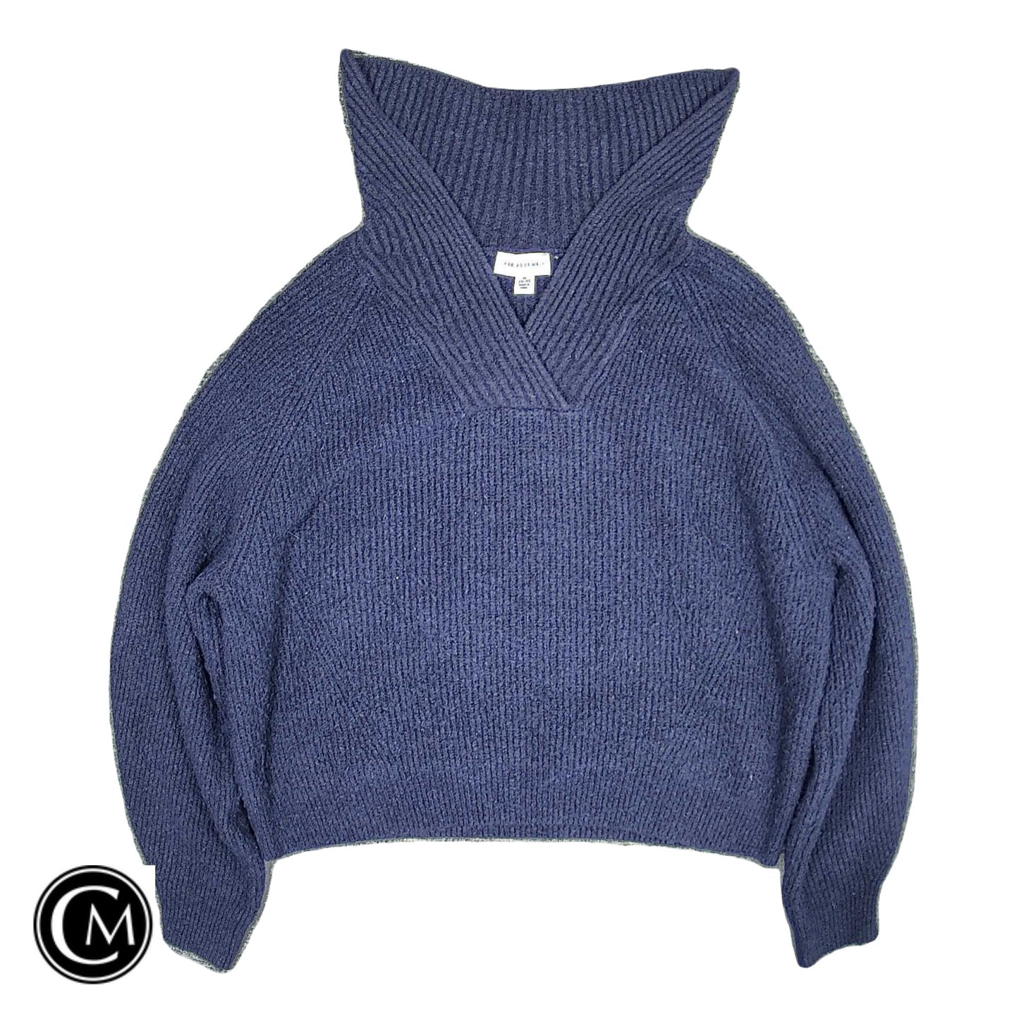 Sweater By Free Assembly In Navy, Size: Xl