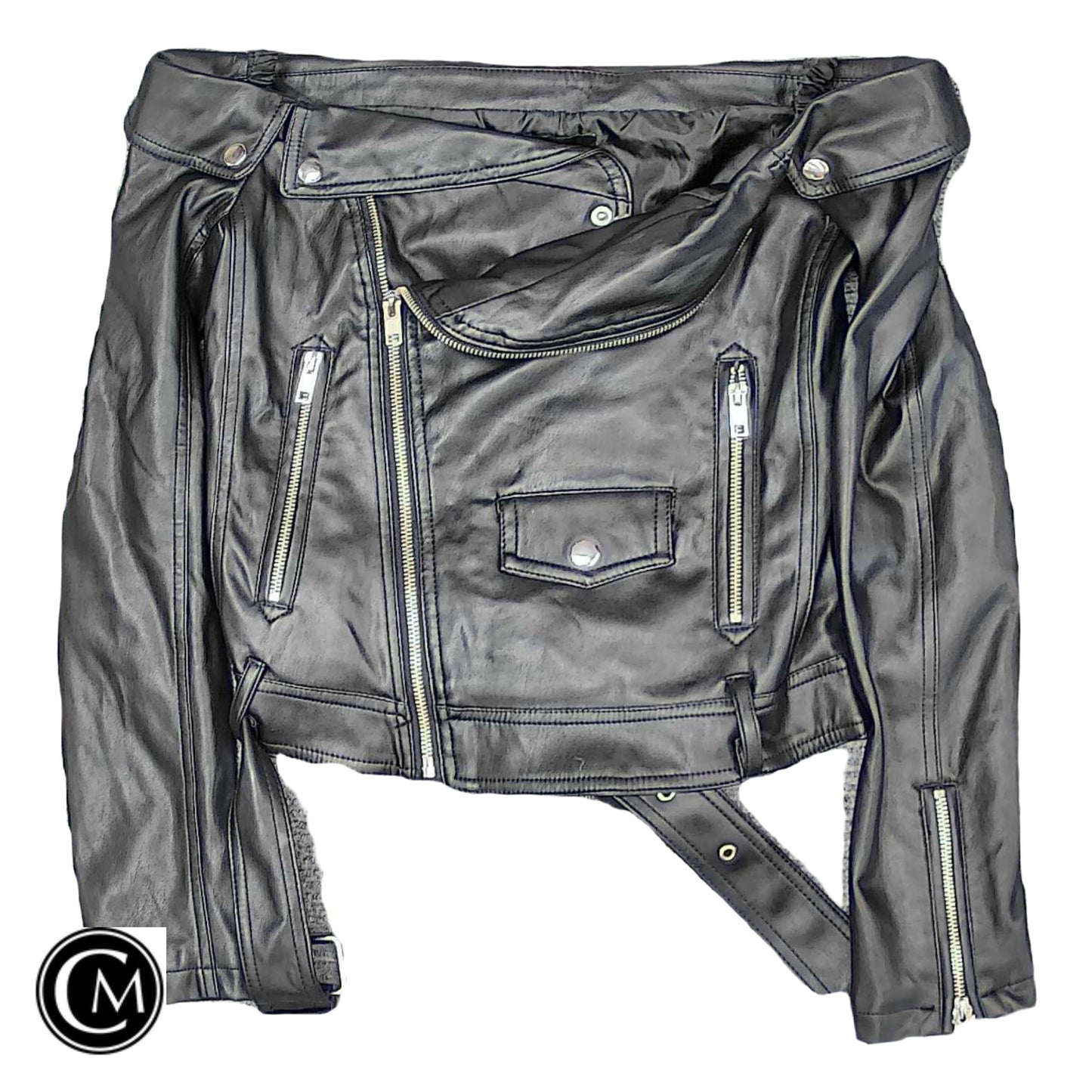Jacket Moto By Forever 21 In Black, Size: S