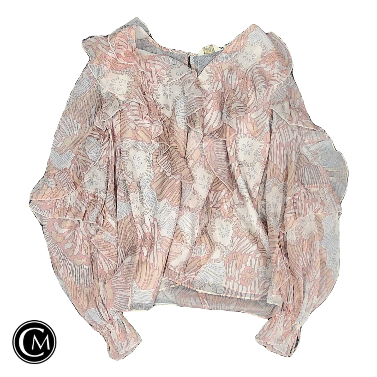 Top Ls By Ted Baker In Cream & Pink, Size: S