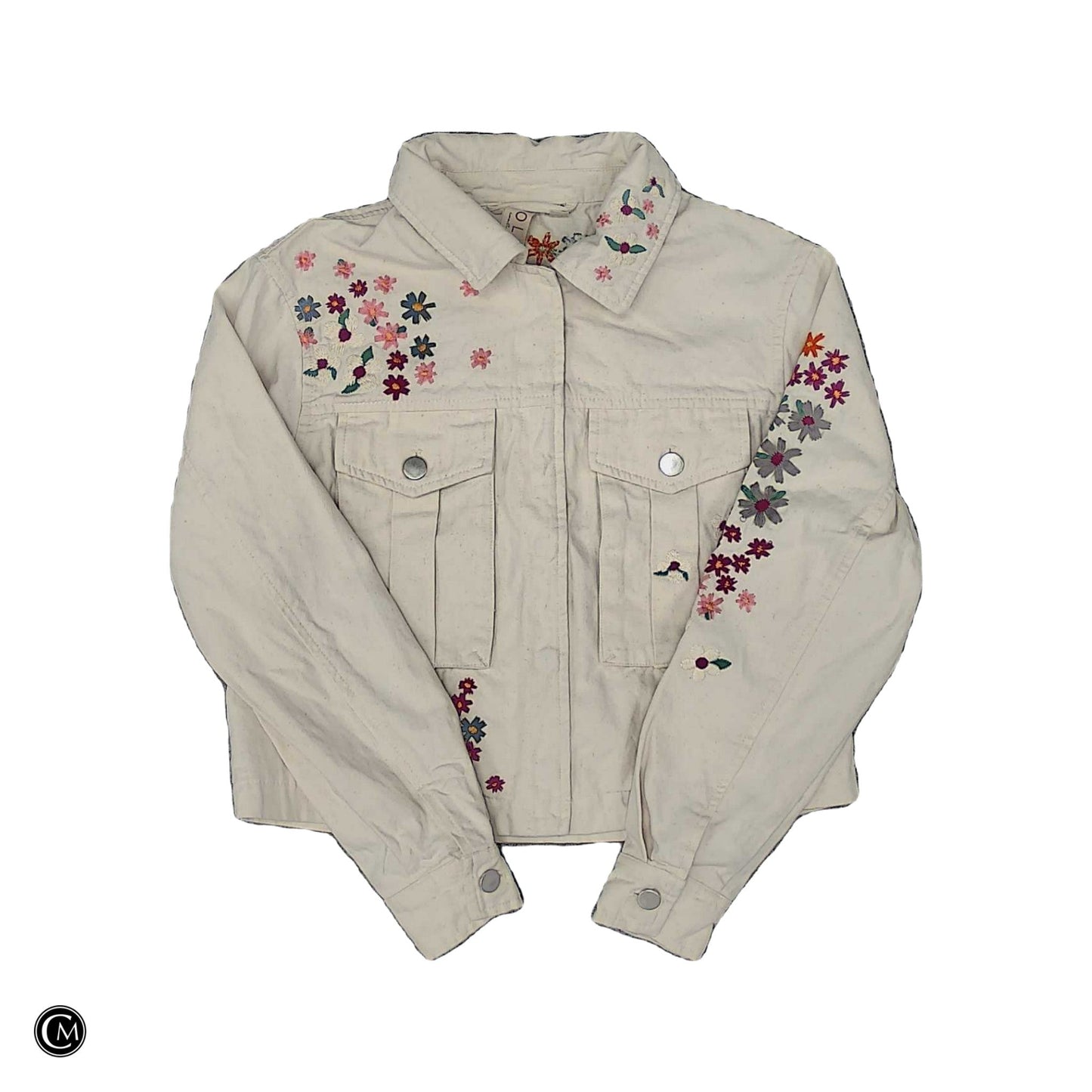 Jacket Denim By Dolan Left Coast In Floral Print, Size: Xsp