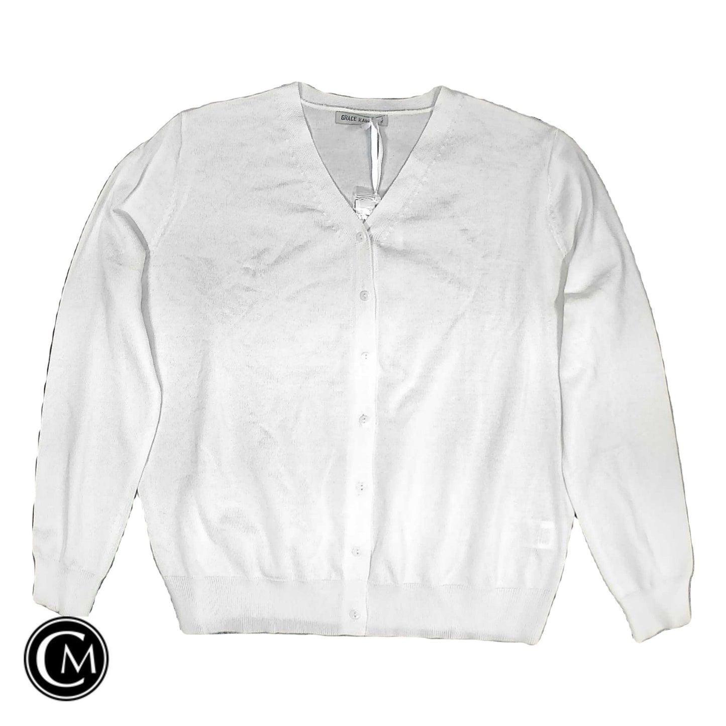 Cardigan By Grace Karin In White, Size: Xl