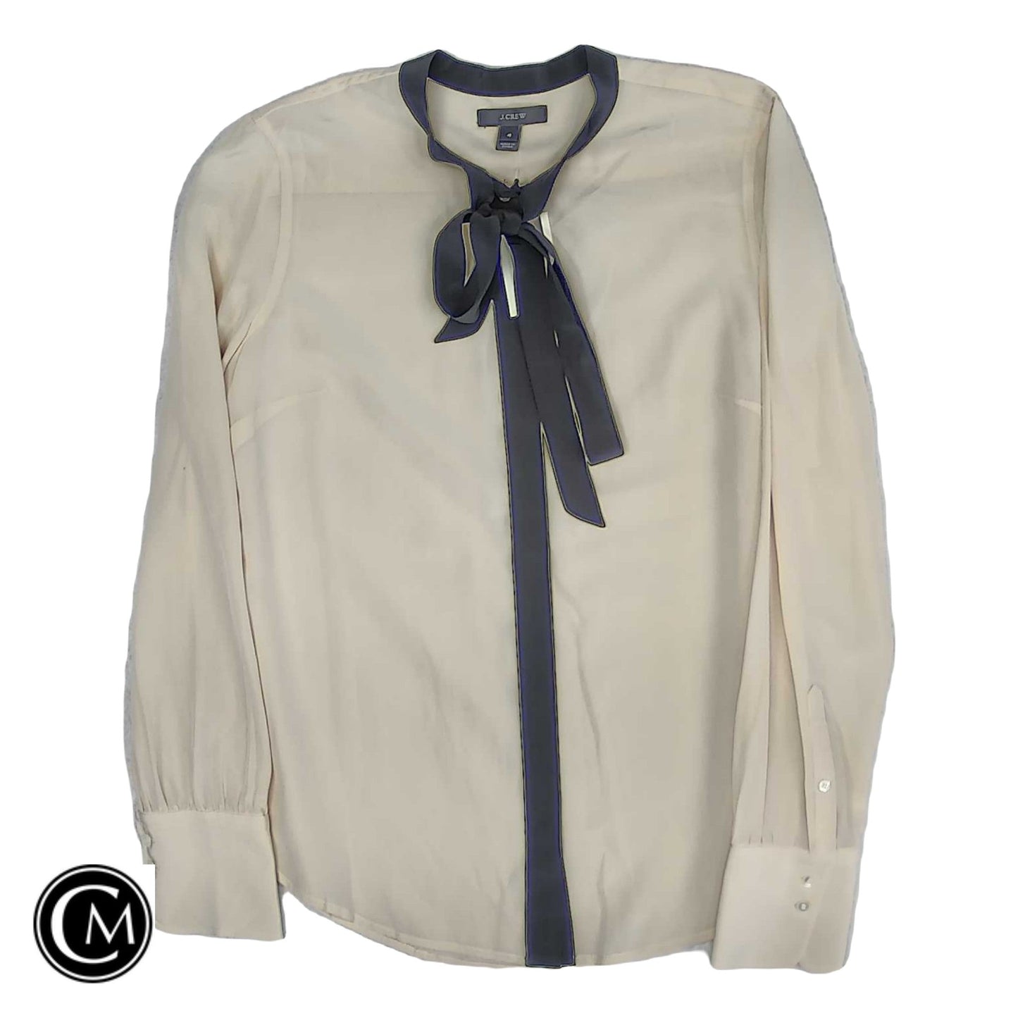 Blouse Ls By J. Crew In Beige, Size: 4 image 1