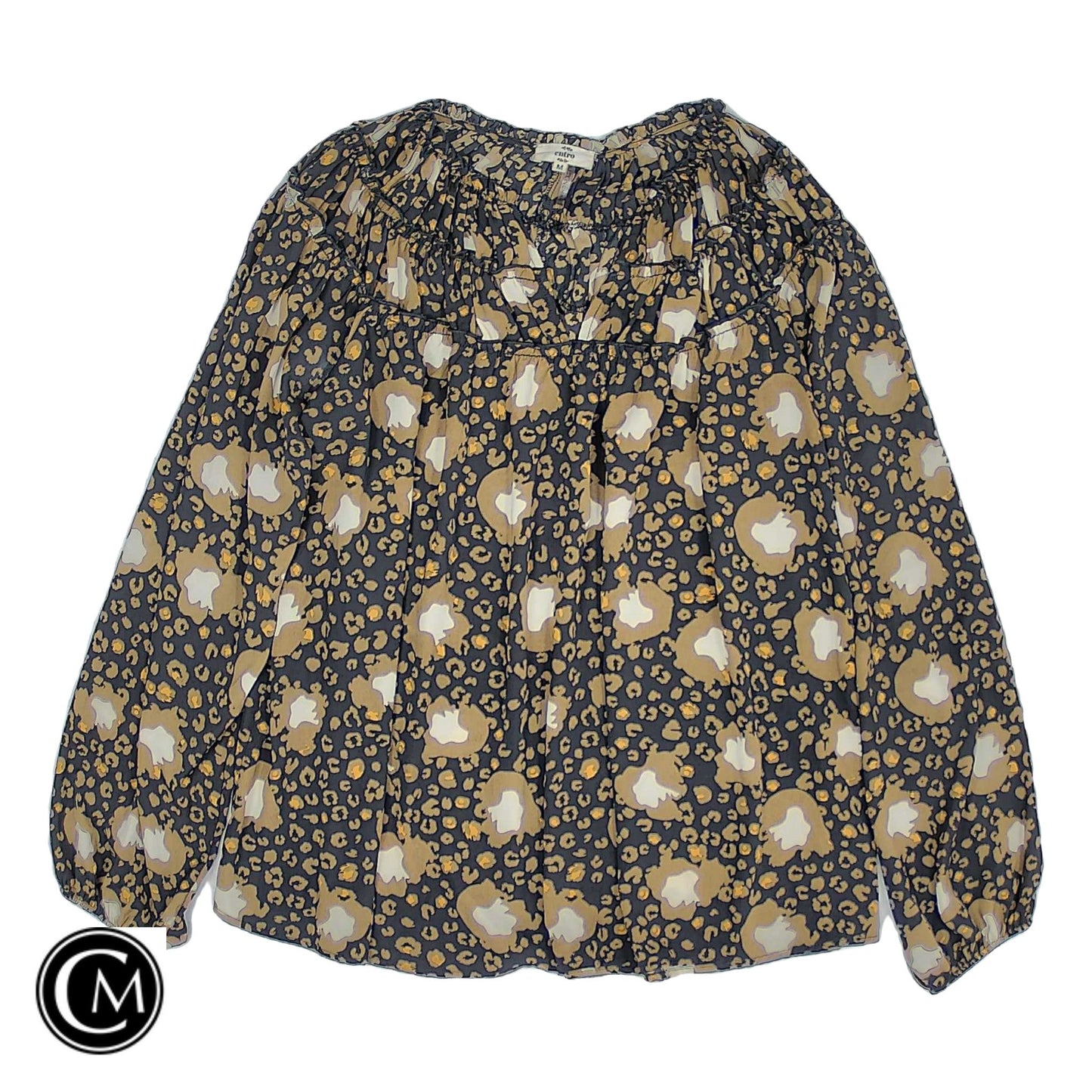 Top Ls By Entro In Black & Brown, Size: M
