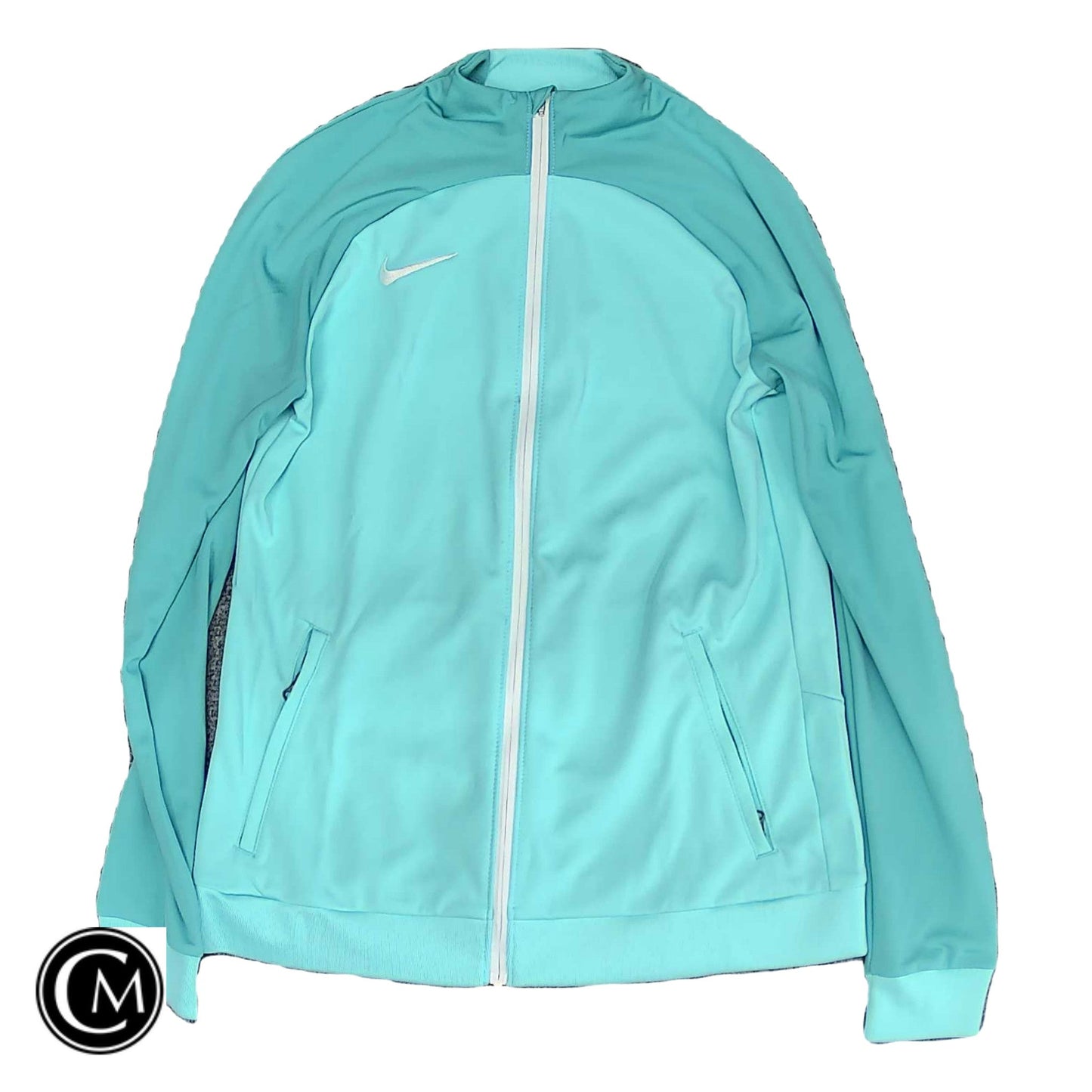 Athletic Jacket By Nike Apparel In Green, Size: S