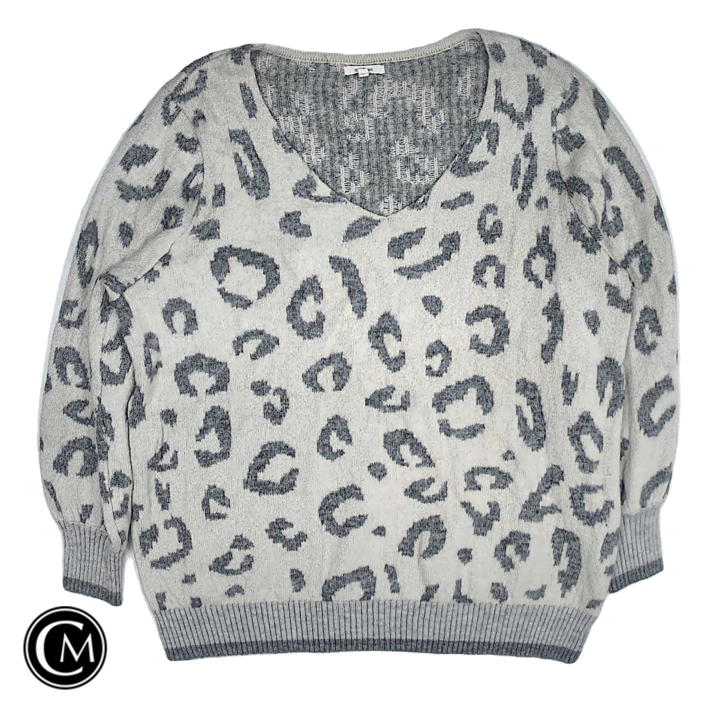 Sweater By Maurices In Leopard Print, Size: 2x