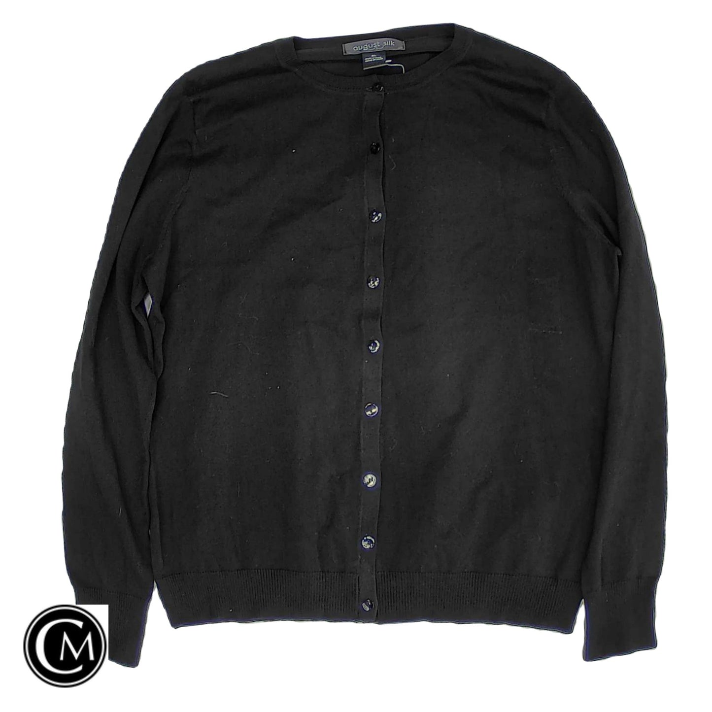 Cardigan By August Silk In Black, Size: Xl
