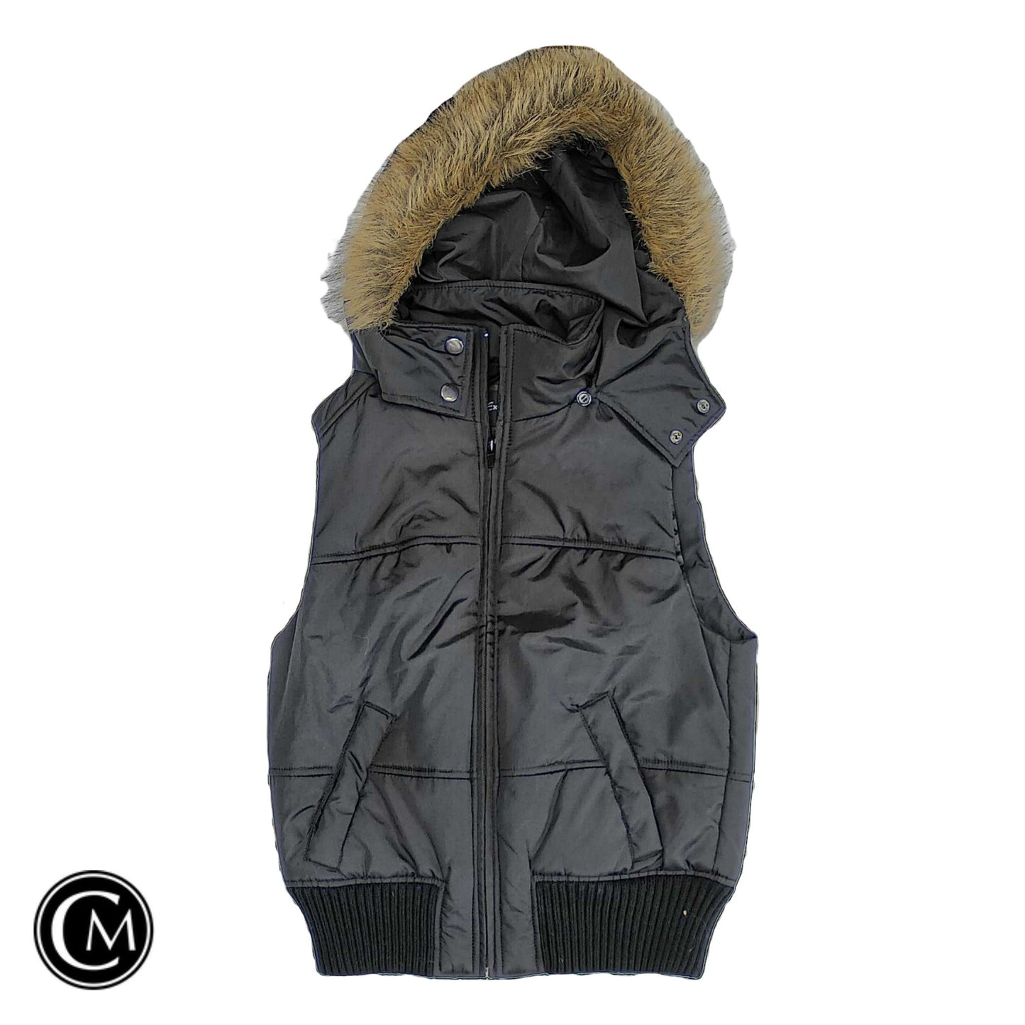 Vest Puffer & Quilted By Express In Black, Size: Xs