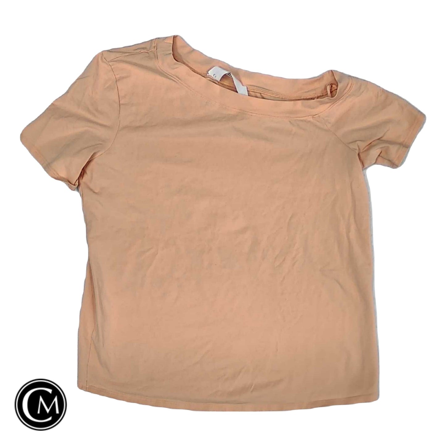 Athletic Top Ss By Lululemon In Orange, Size: Xs