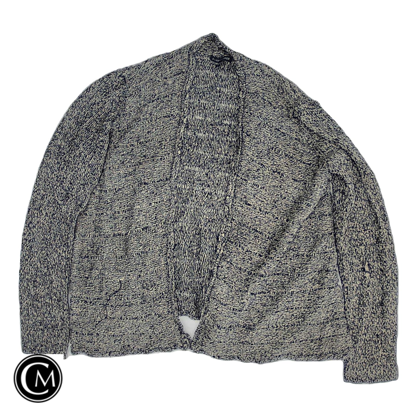 Cardigan By Eileen Fisher In Orange & Tan, Size: L
