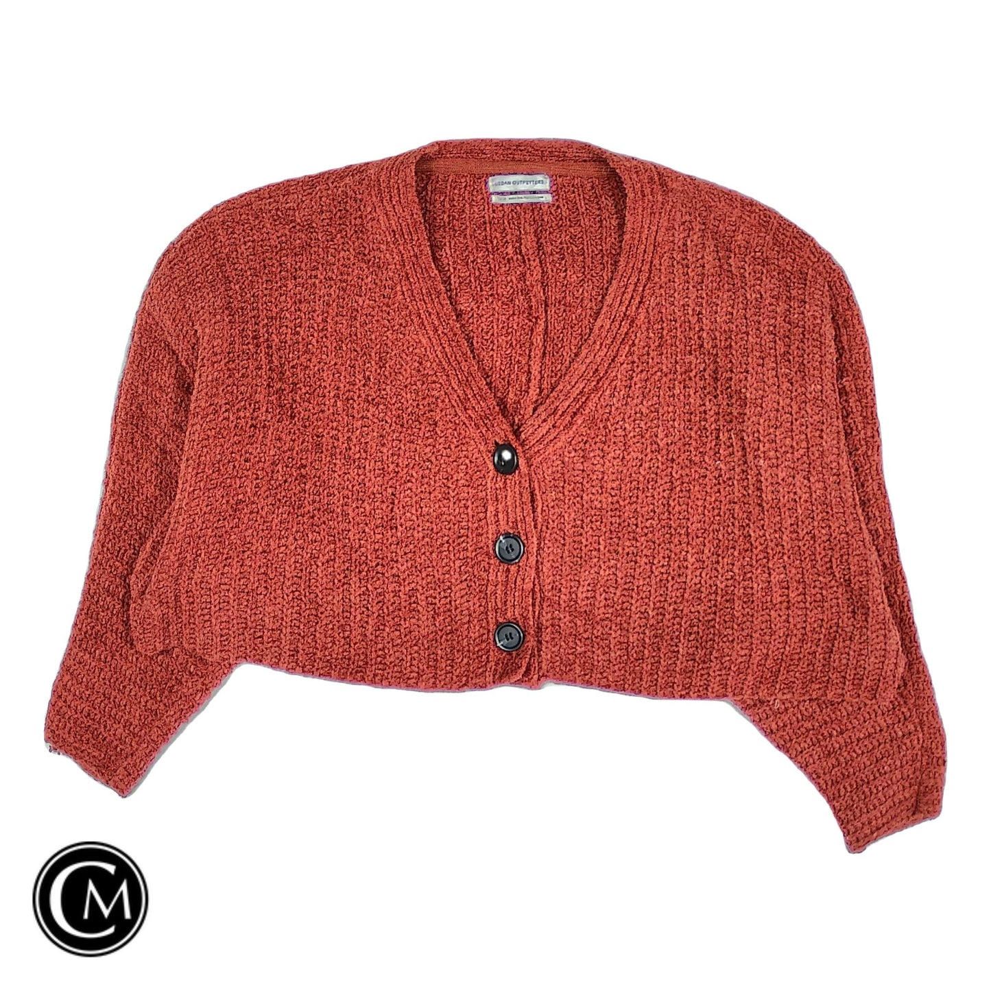 Sweater Cardigan By Urban Outfitters In Orange, Size: M image 1