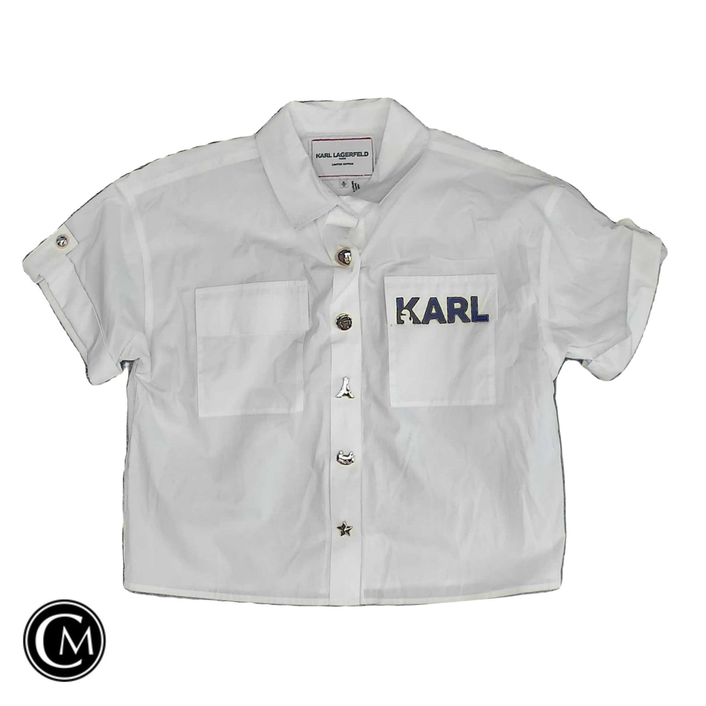 Top Ss By Karl Lagerfeld In White, Size: S