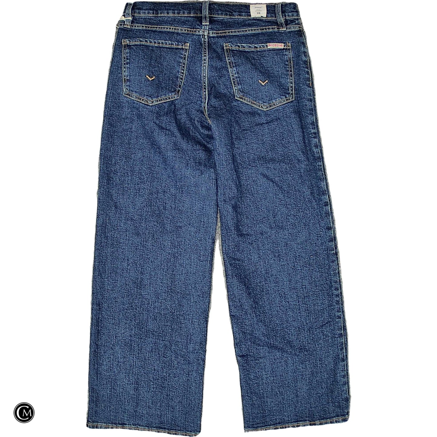 Jeans Wide Leg By Hudson In Blue Denim, Size: 6