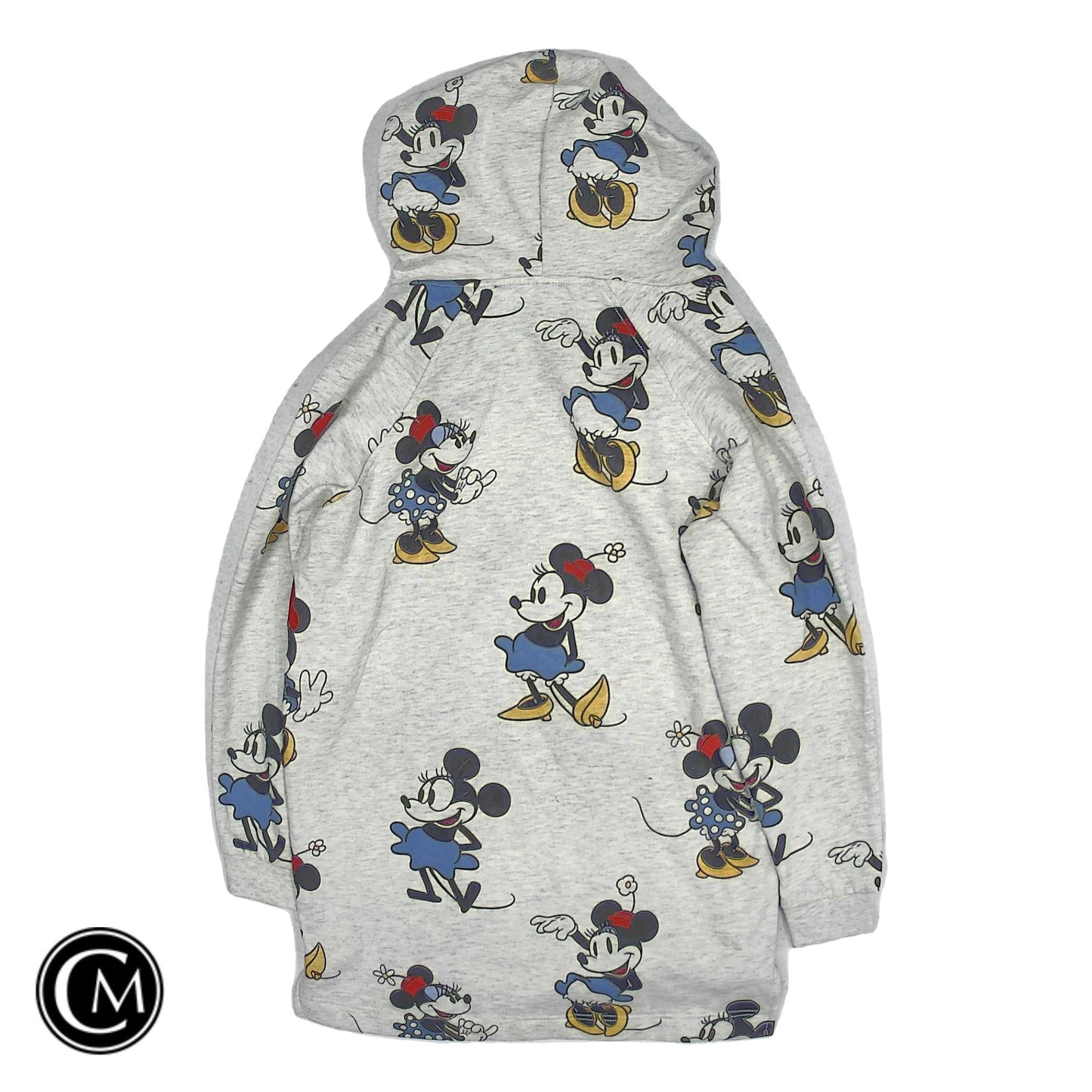 Sweatshirt Hoodie By Disney In Grey, Size: M