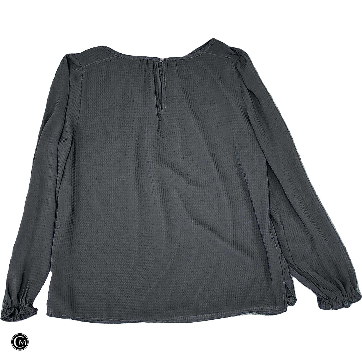 Blouse Ls By Loft In Black, Size: S