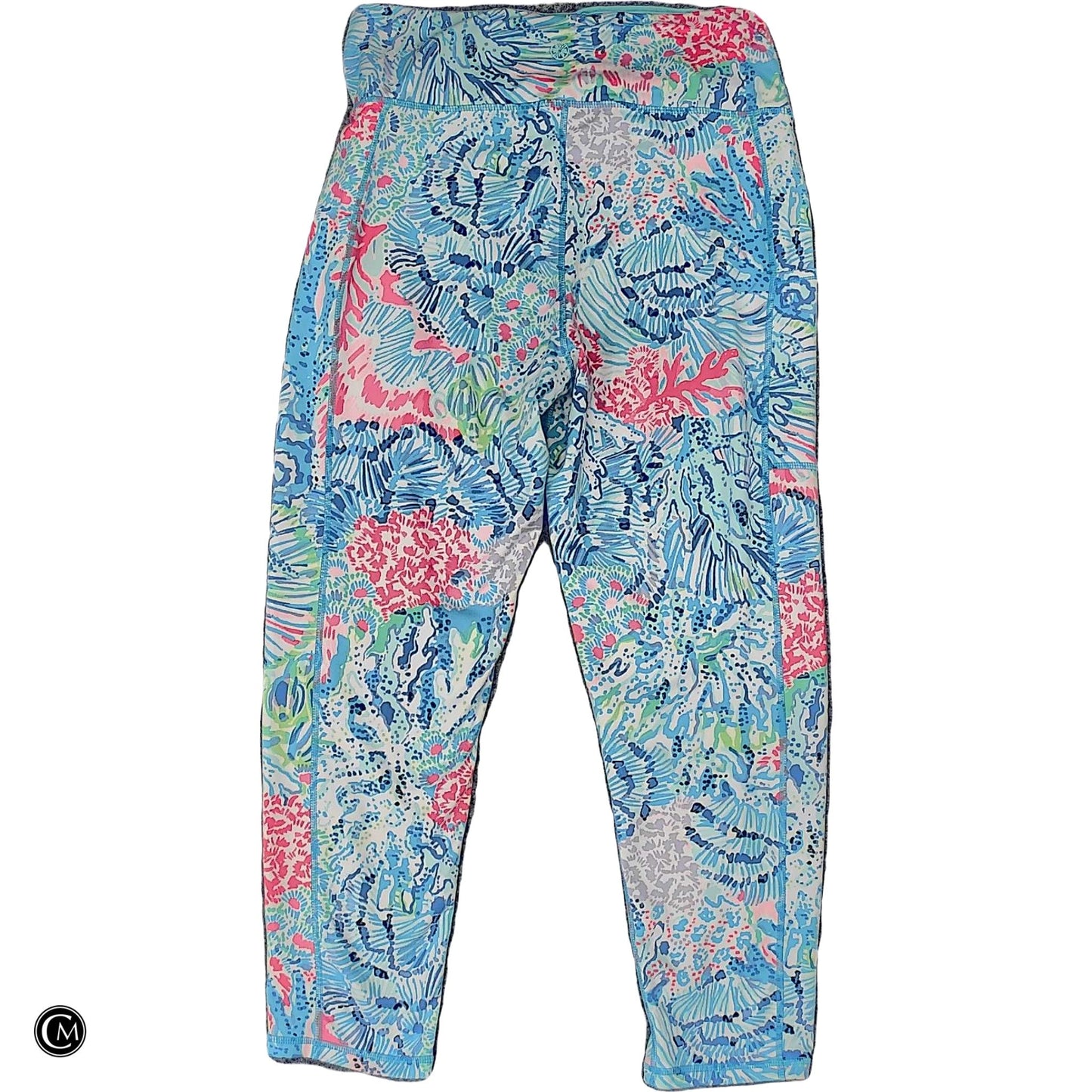 Pants Designer By Lilly Pulitzer In Blue & Pink, Size: L