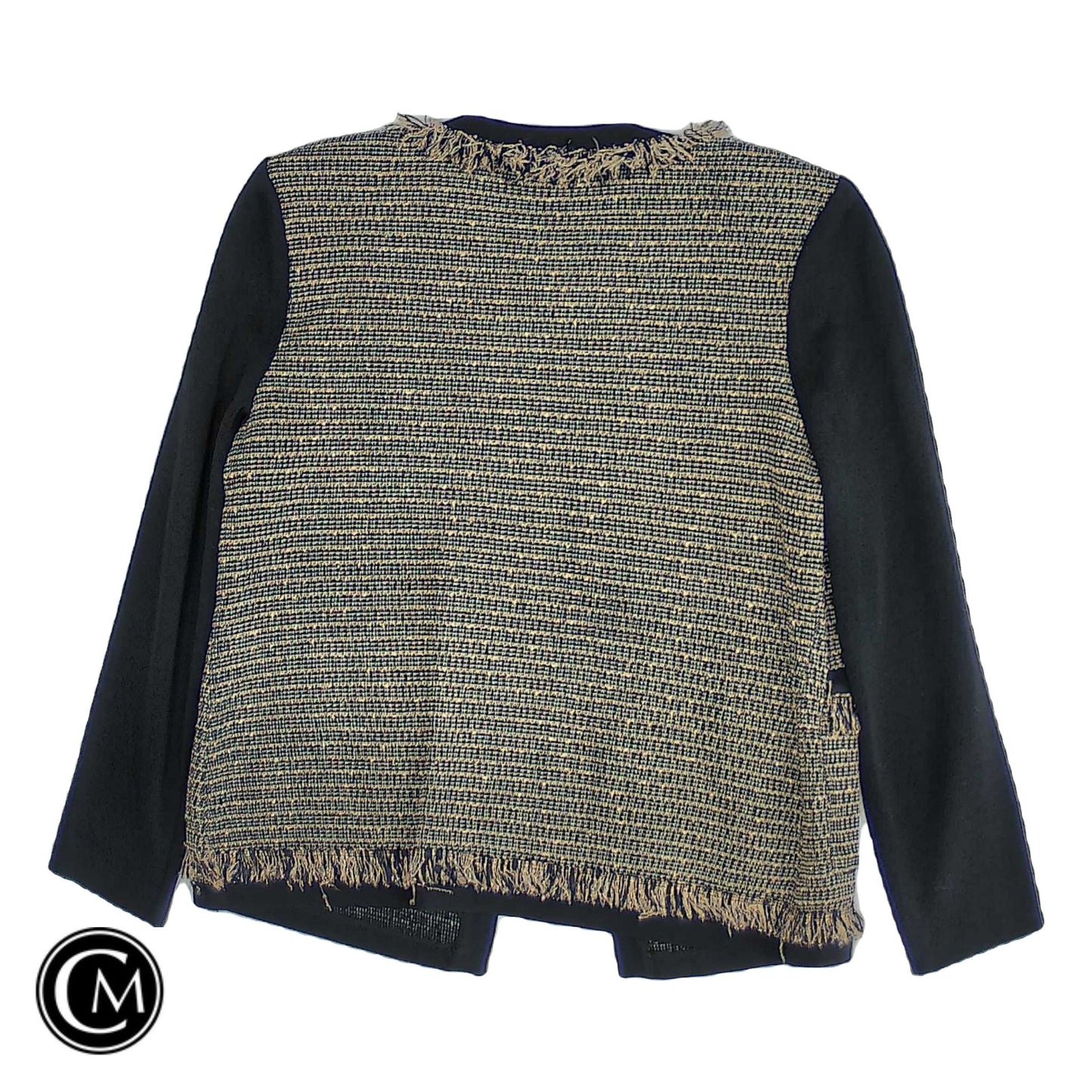 Blazer By Ming Wang In Black & Gold, Size: Xxs