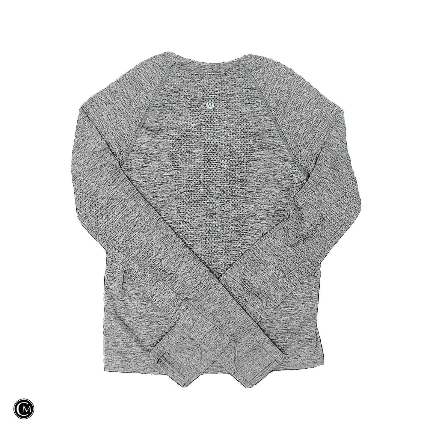 Athletic Top Ls Crewneck By Lululemon In Grey, Size: S