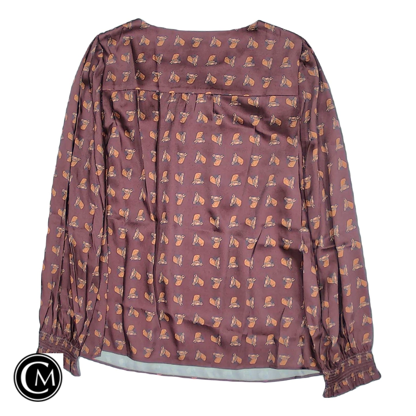 Top Ls By Talbots In Maroon, Size: L