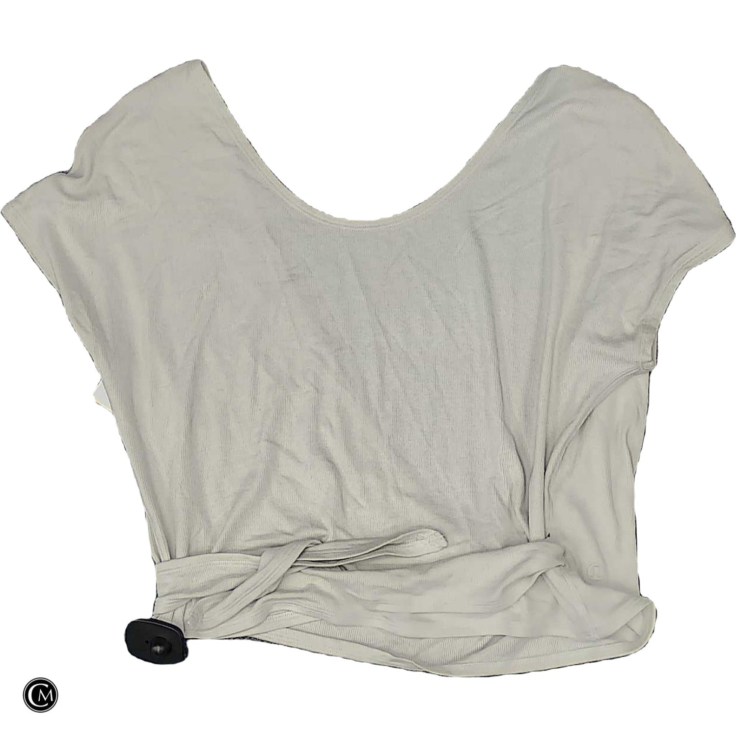Athletic Top Ss By Lululemon In Cream, Size: S