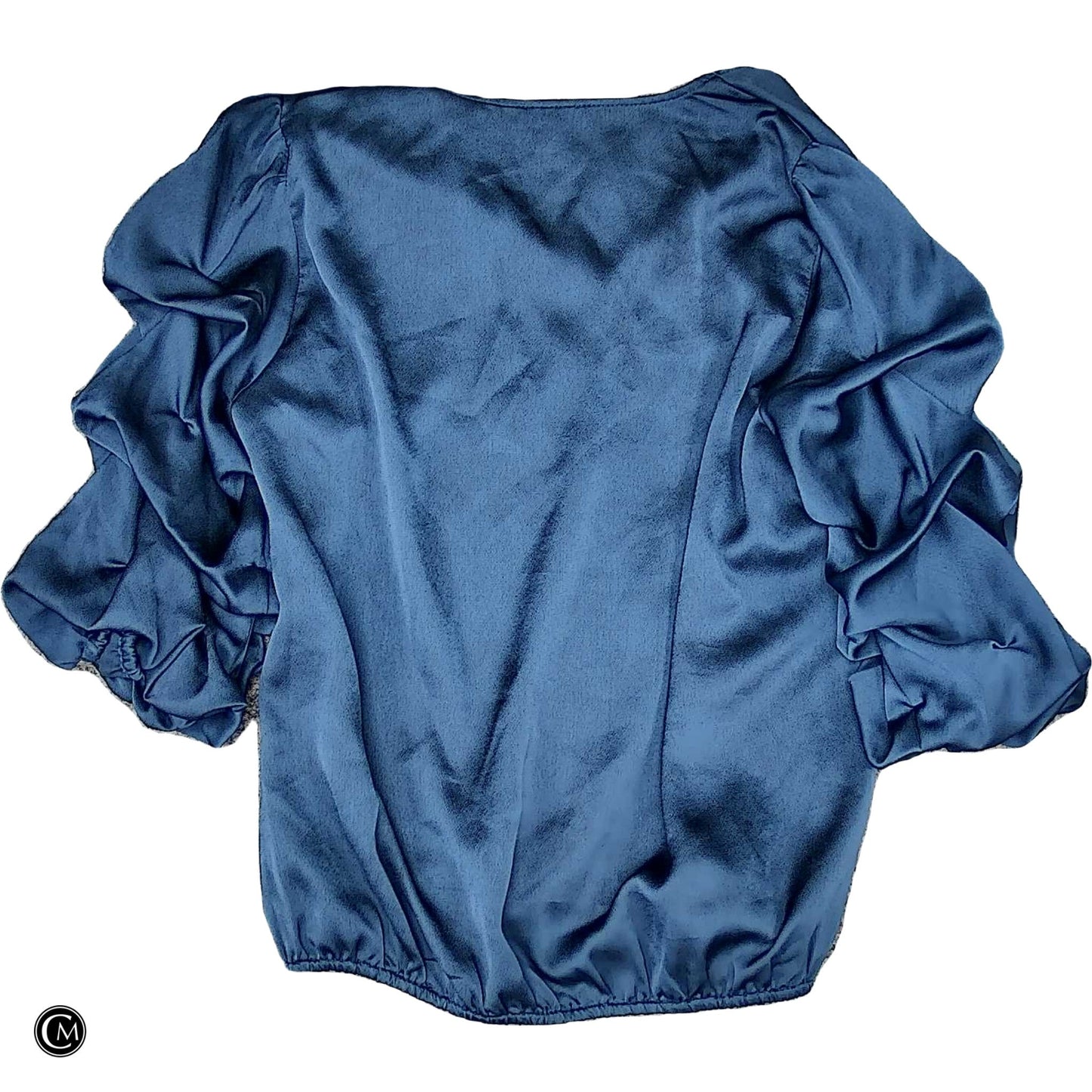 Blouse Ls By Vince Camuto In Blue, Size: M